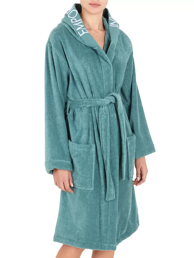 Zielony Szlafrok damski Emporio Armani 1646943F291 - zdjęcie 1