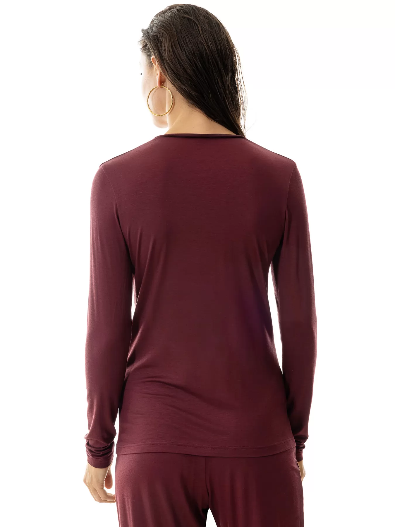 Bordowy Koszulka damska mey Alena 17338 - zdjęcie 2