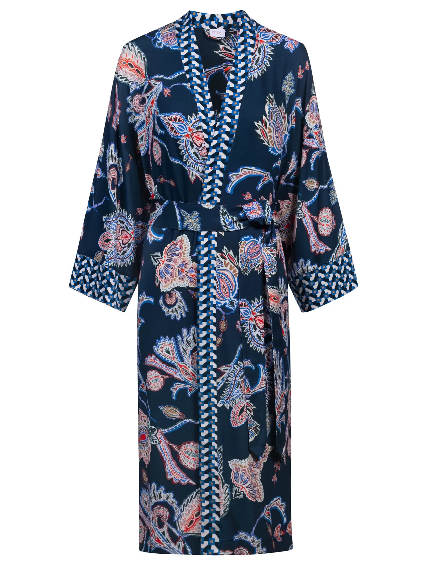 Granatowy, wielobarwny Podomka damska mey Telia 17576 - zdjęcie 3