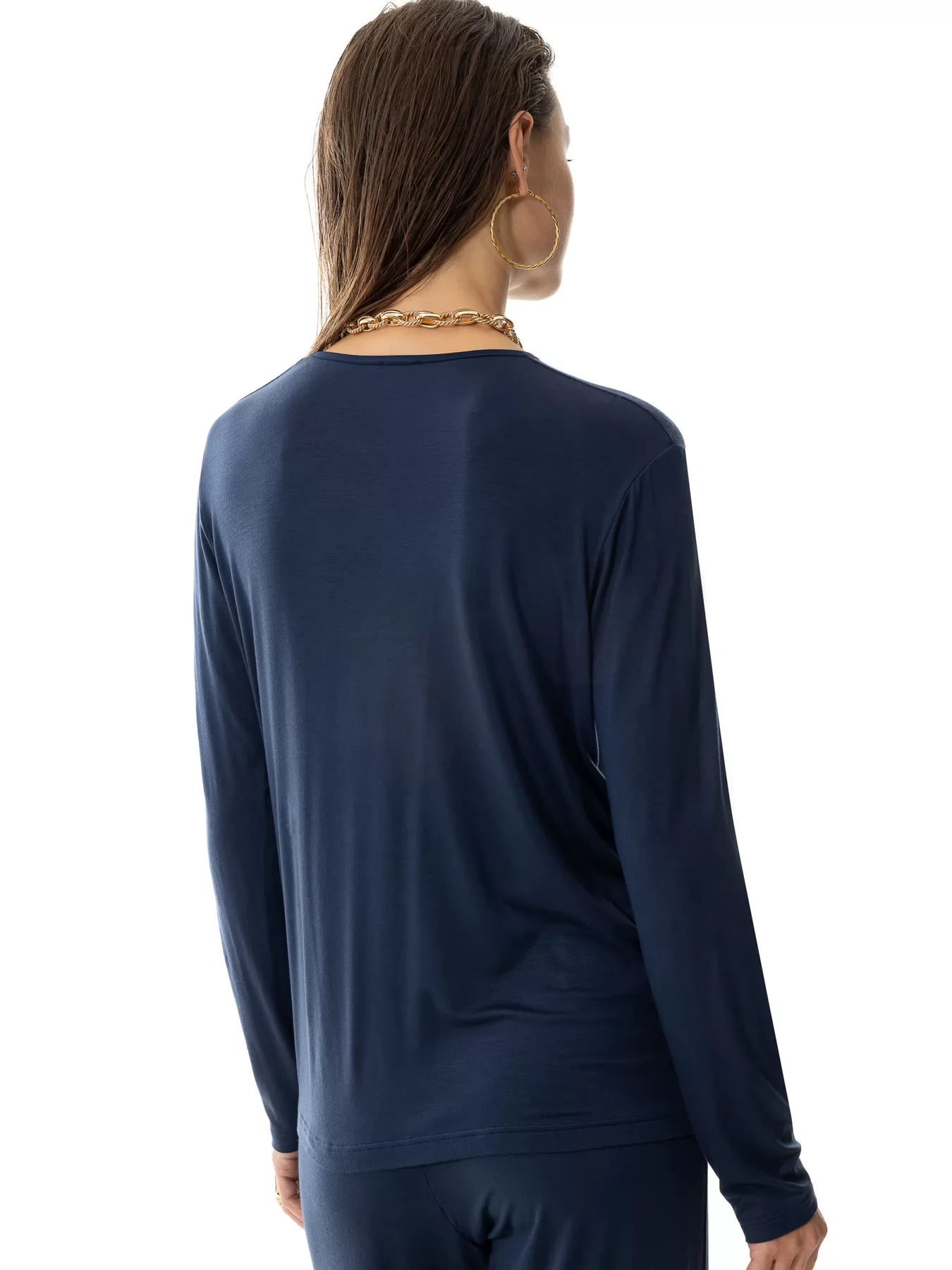 Granatowy Koszulka damska mey Alena 17558 - zdjęcie 2