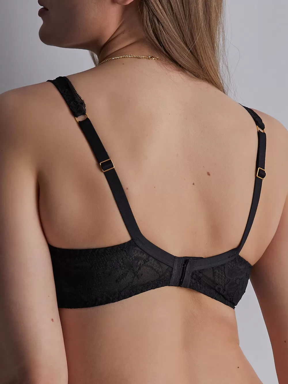 Czarny Biustonosz balkonetka Aubade Gold Pleasure 1DF14 - zdjęcie 4