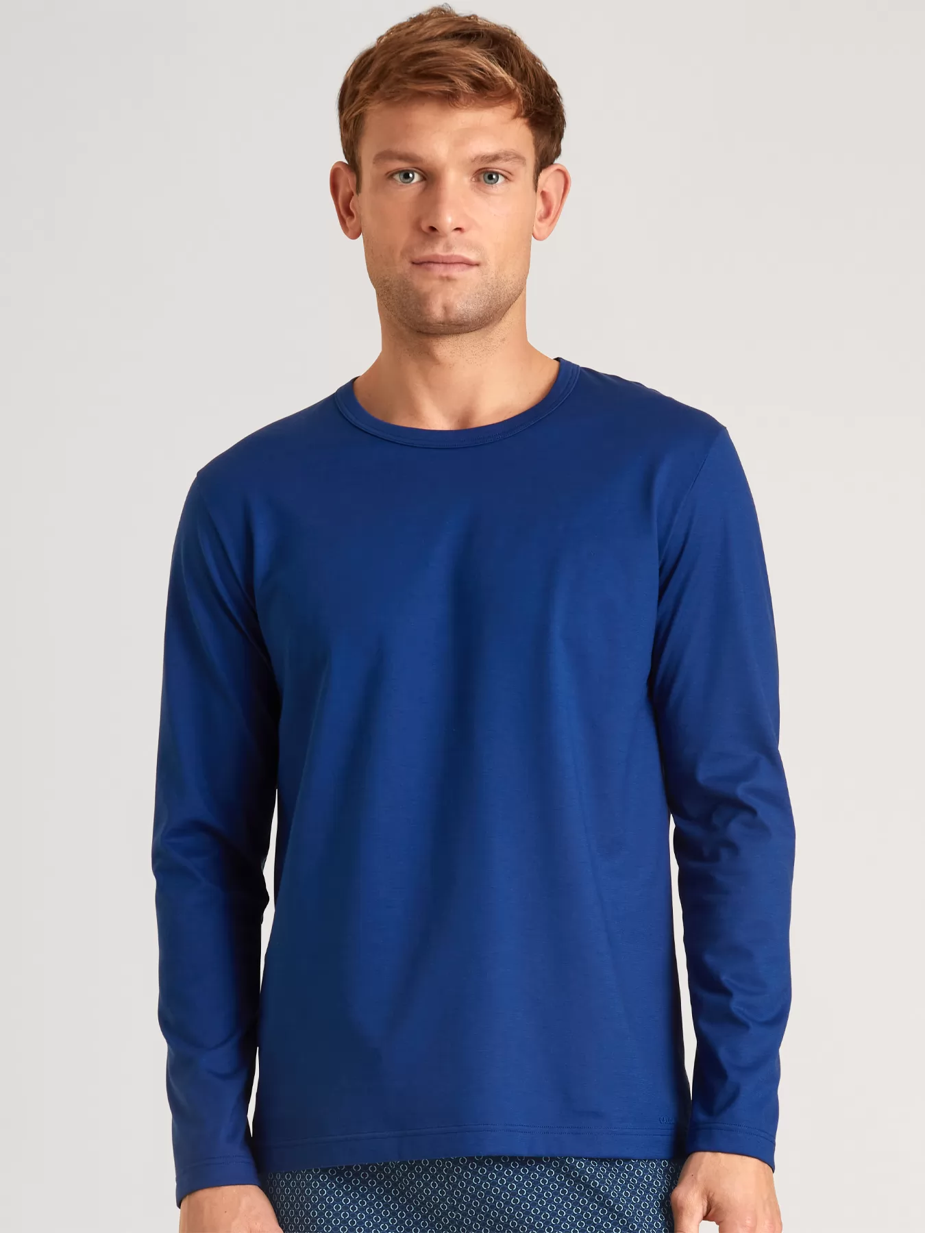 Niebieski Góra od piżamy Calida Remix Sleep Holiday 15884 - zdjęcie 1