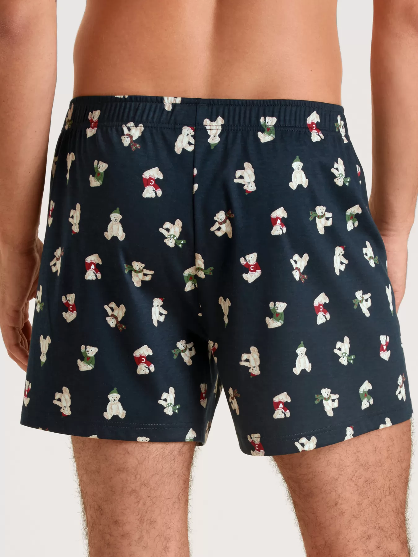 Granatowy Bokserki męskie Calida Boxer Teddy 24482 - zdjęcie 2