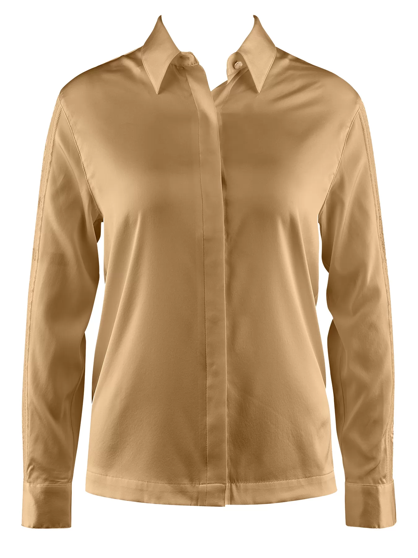 Złoty Jedwabna koszulka Aubade Midnight Whisper 2S44 - zdjęcie 4