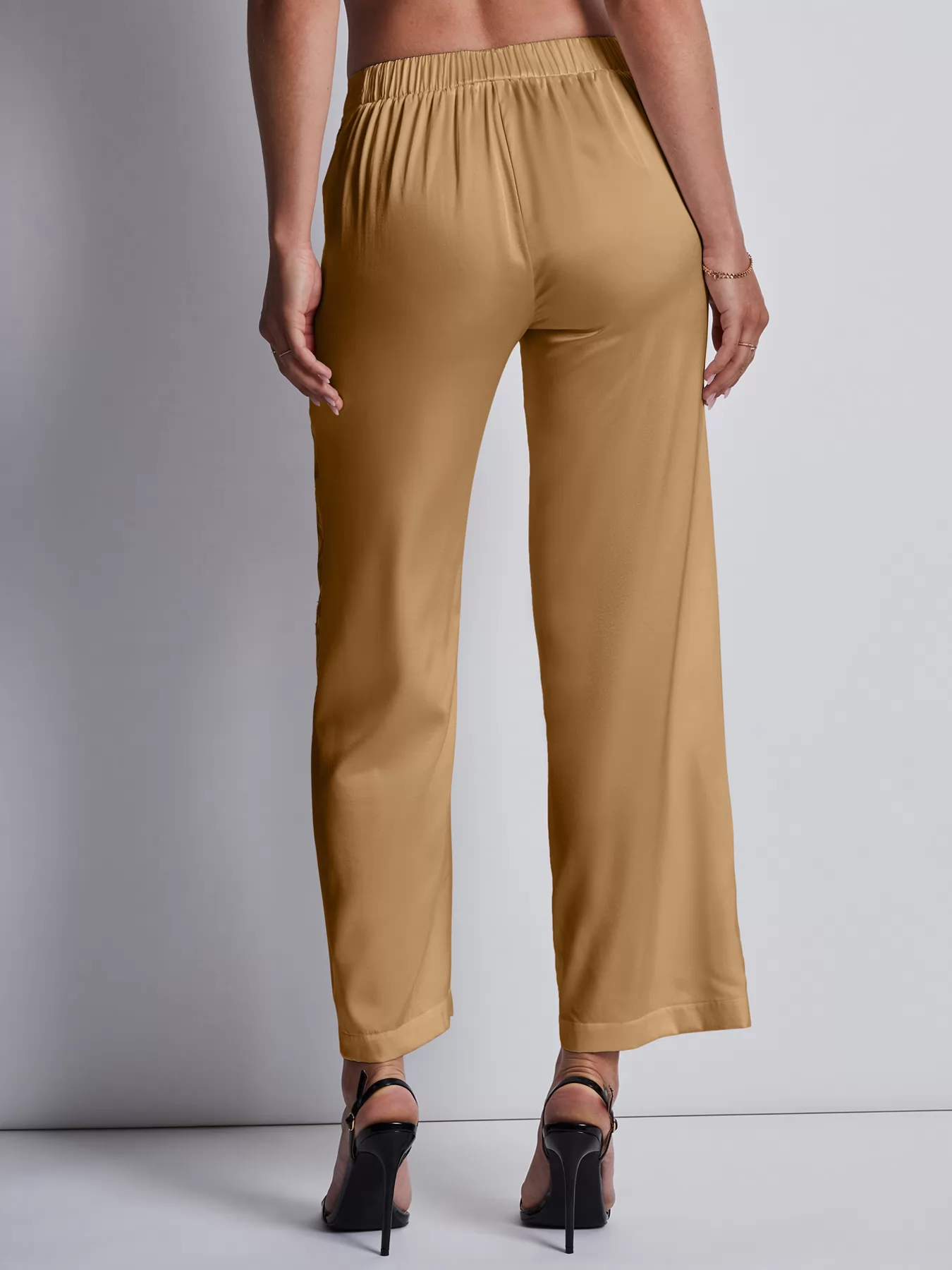 Złoty Jedwabne spodnie Aubade Midnight Whisper 2S60 - zdjęcie 2