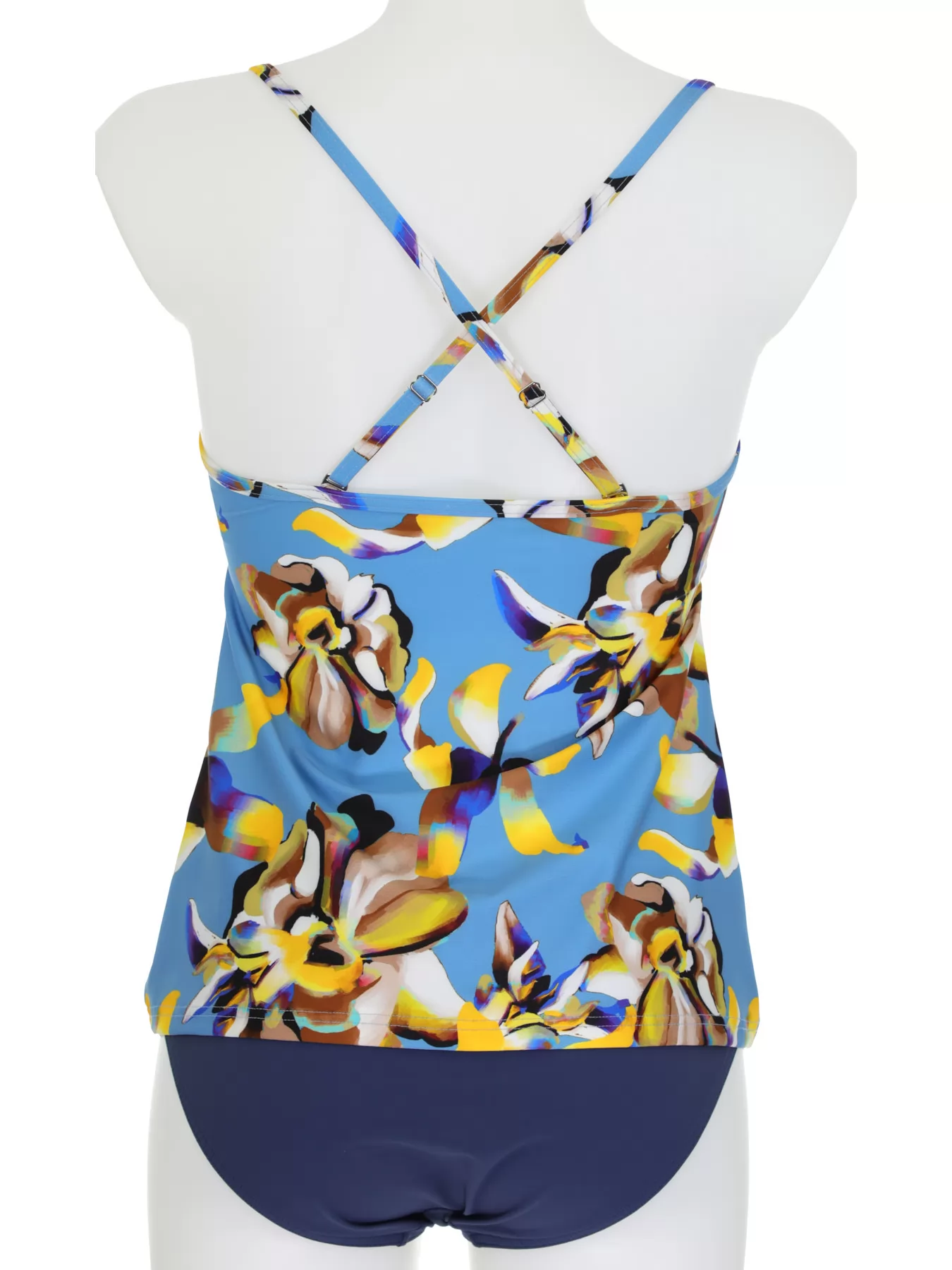 Granatowy, niebieski, żółty Tankini Sunflair 28005 - zdjęcie 2