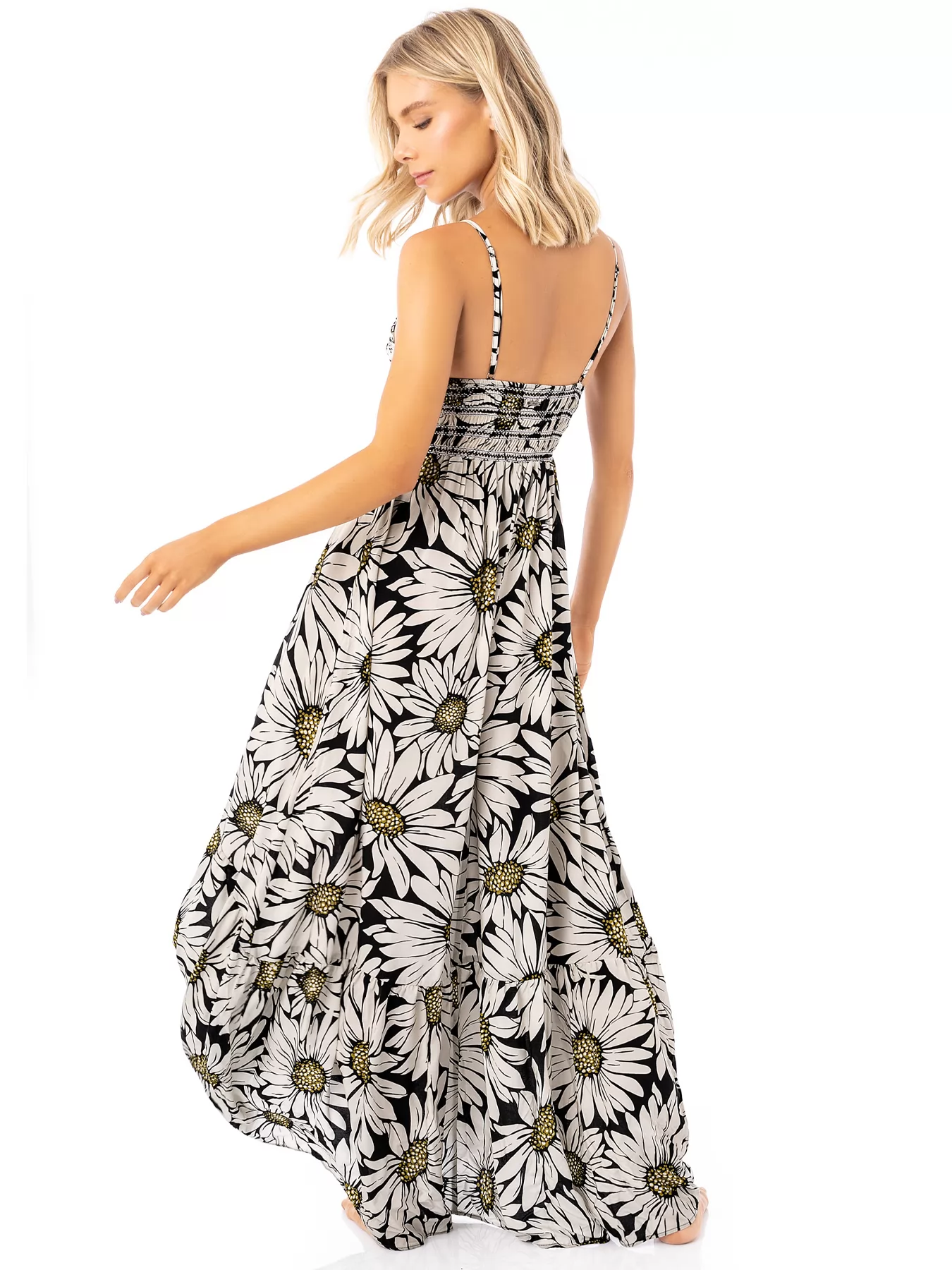 Czarno-biały, czarny Sukienka plażowa Maaji Tropical Sands PT1989CL - zdjęcie 2