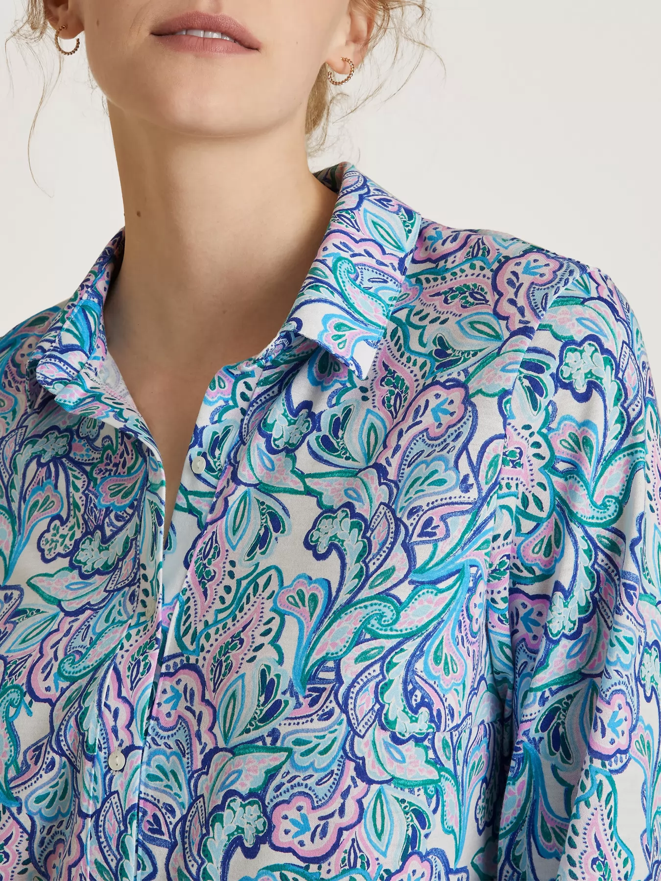 Niebieski, różowy, wielobarwny, zielony Koszula nocna Calida Favourites Energy 32057 - zdjęcie 3