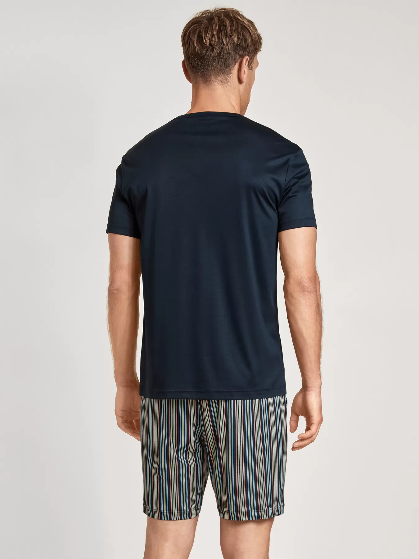 Granatowy, zielony Piżama męska Calida Relax Superlight 42089 - zdjęcie 2