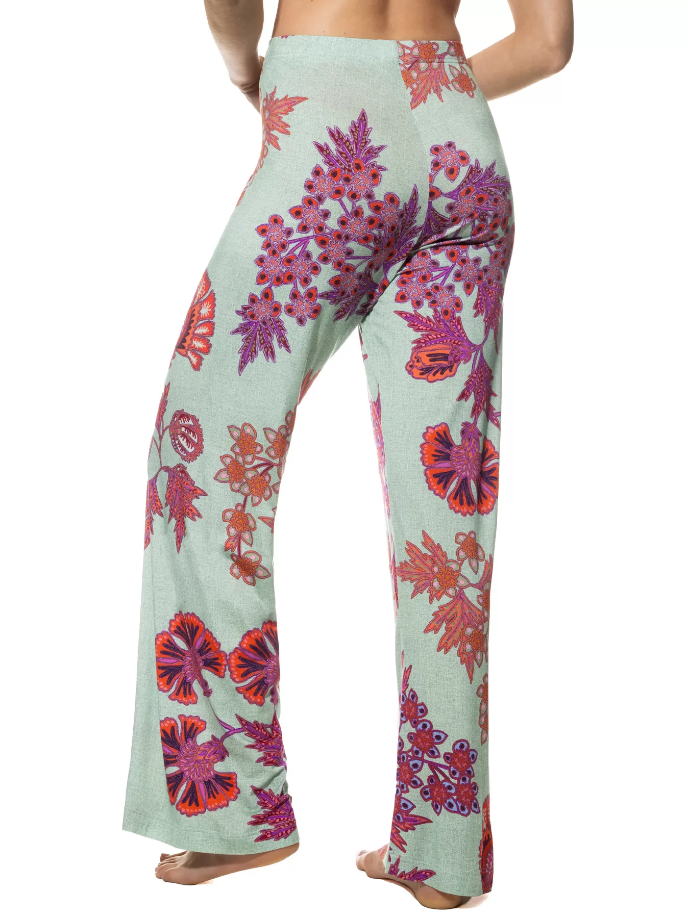 Fioletowy, pomarańczowy, zielony Spodnie damskie mey Haylie 17770 - zdjęcie 2