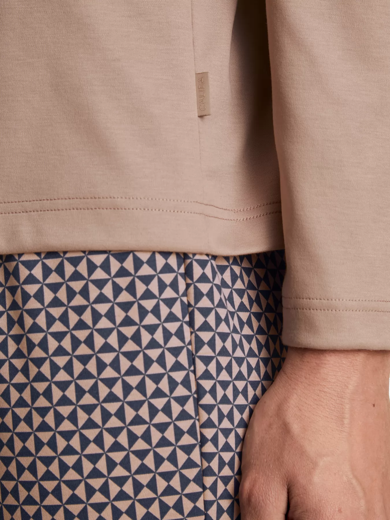 Brązowy Piżama męska Calida Relax Selected 45180 - zdjęcie 4