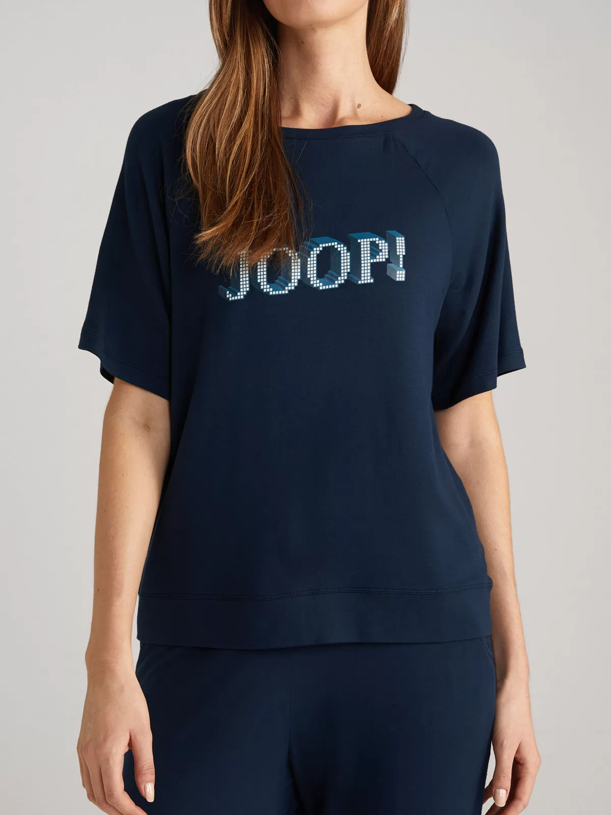 Granatowy Koszulka damska JOOP! 642174 - zdjęcie 1