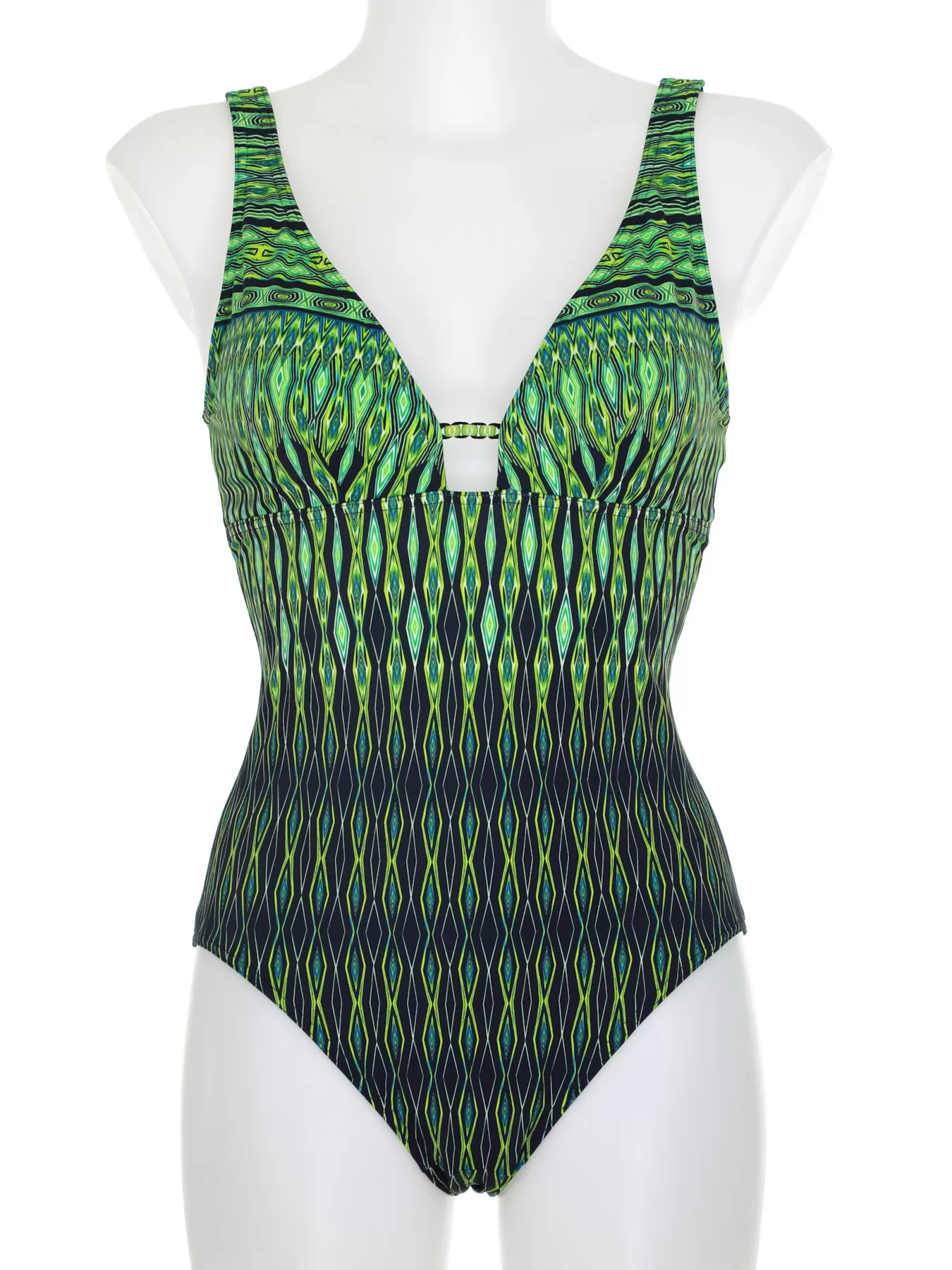 Granatowy, zielony Kostium kąpielowy Sunflair 22040 - zdjęcie 3