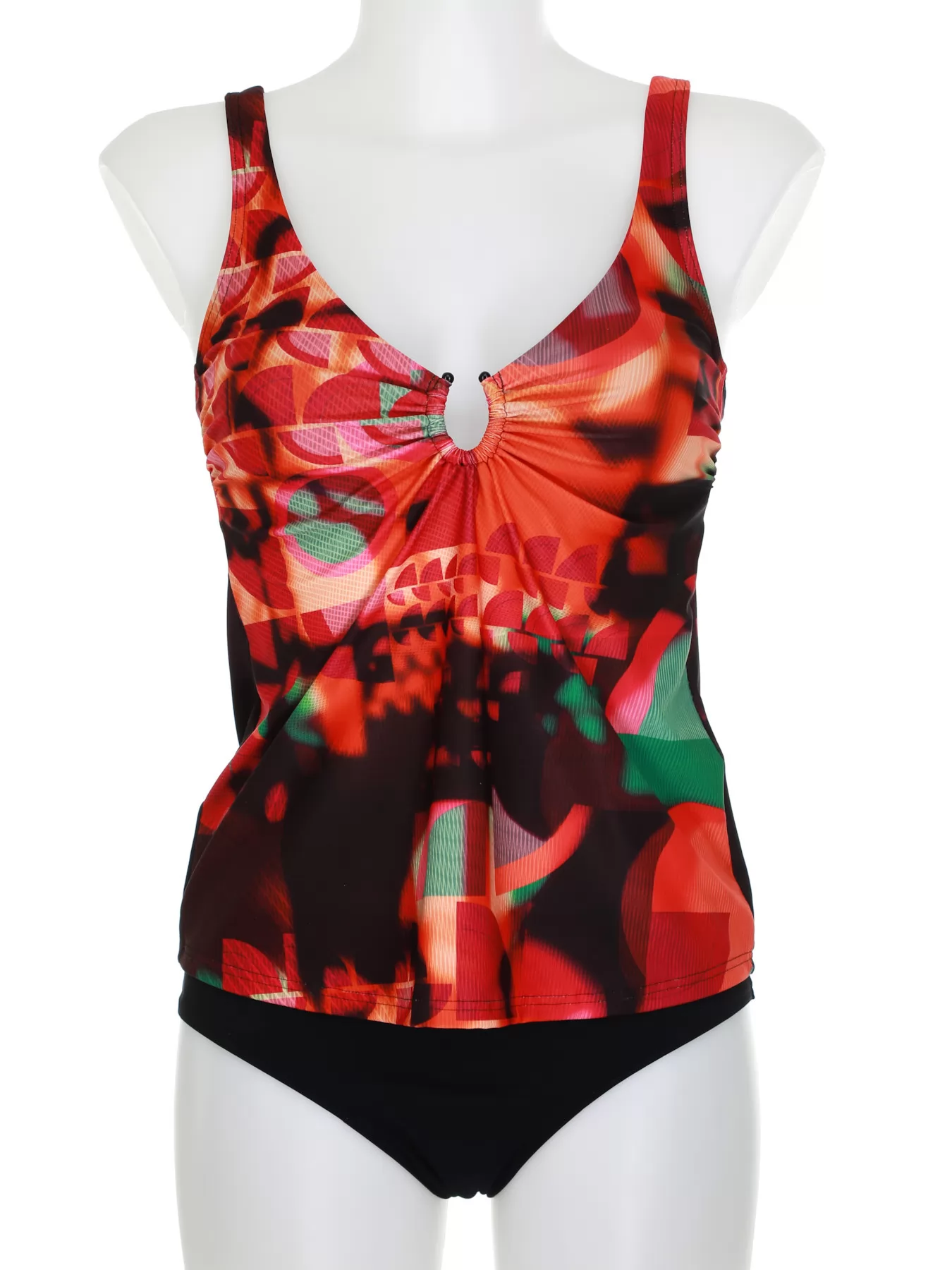 Czarny, czerwony, wielobarwny Tankini Sunflair 28015 - zdjęcie 3