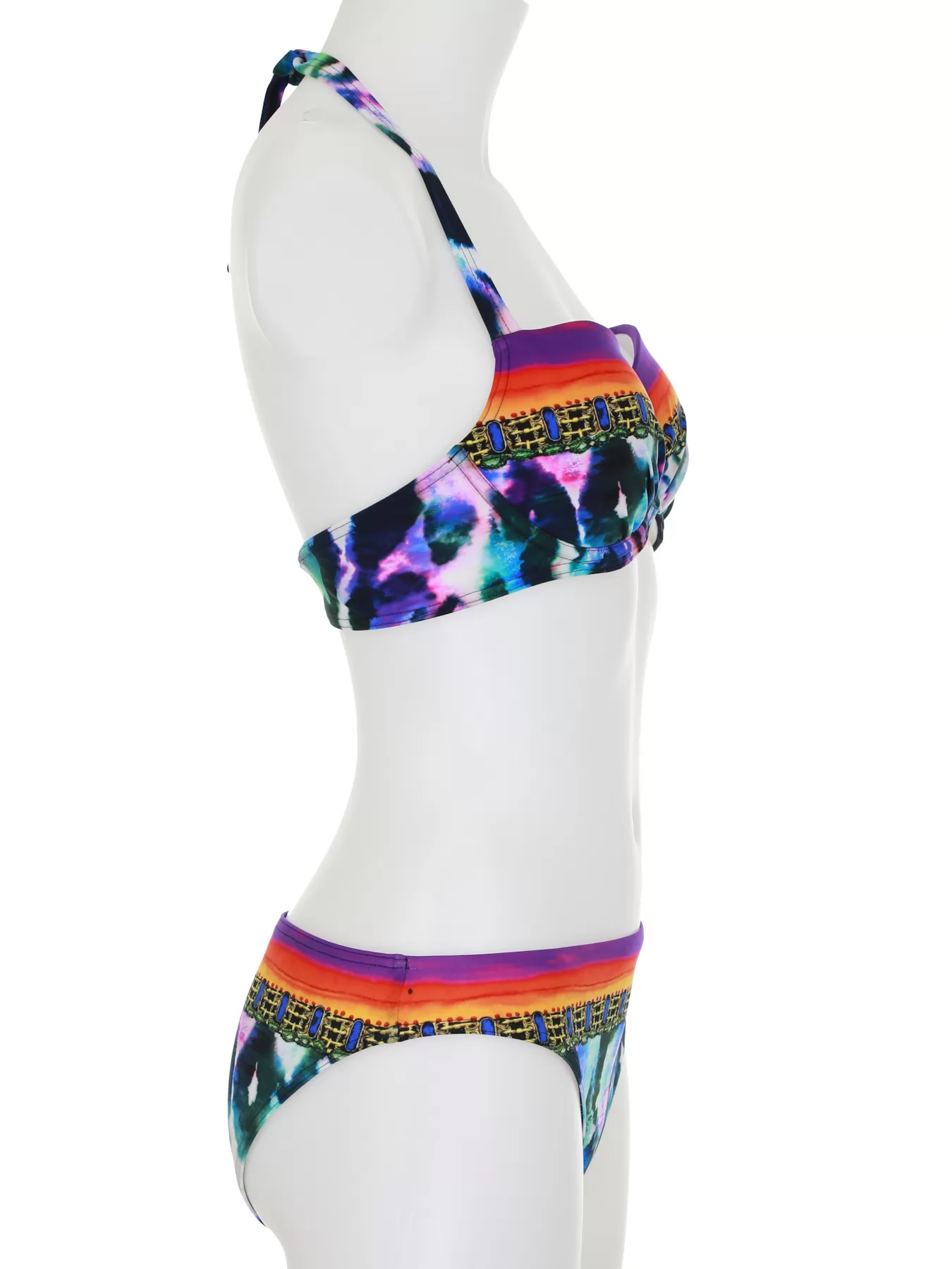 Fioletowy, niebieski, pomarańczowy, wielobarwny Kostium kąpielowy Sunflair 21006 - zdjęcie 5