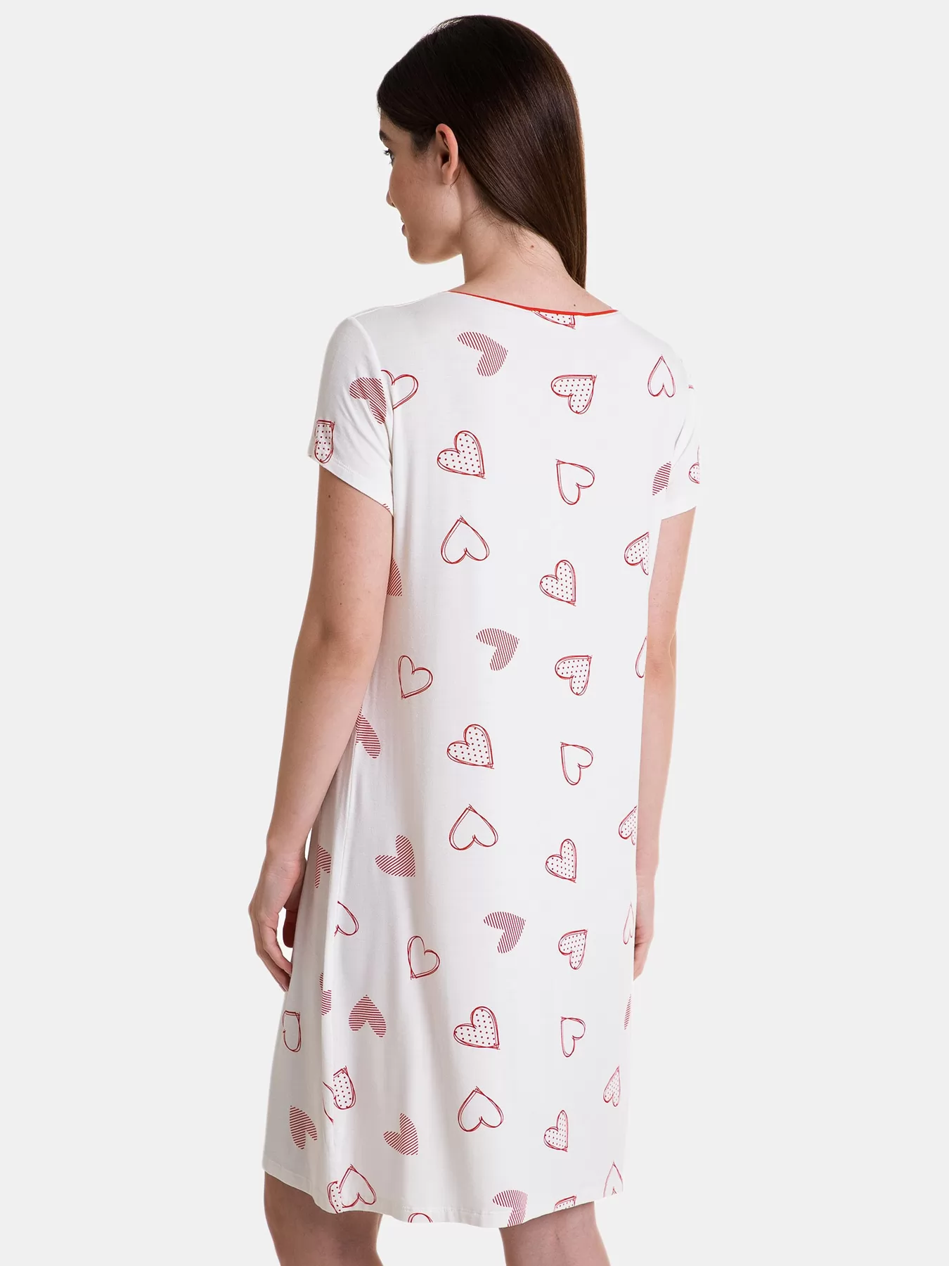 Czerwony, kremowy Koszula nocna Massana 247230 - zdjęcie 2