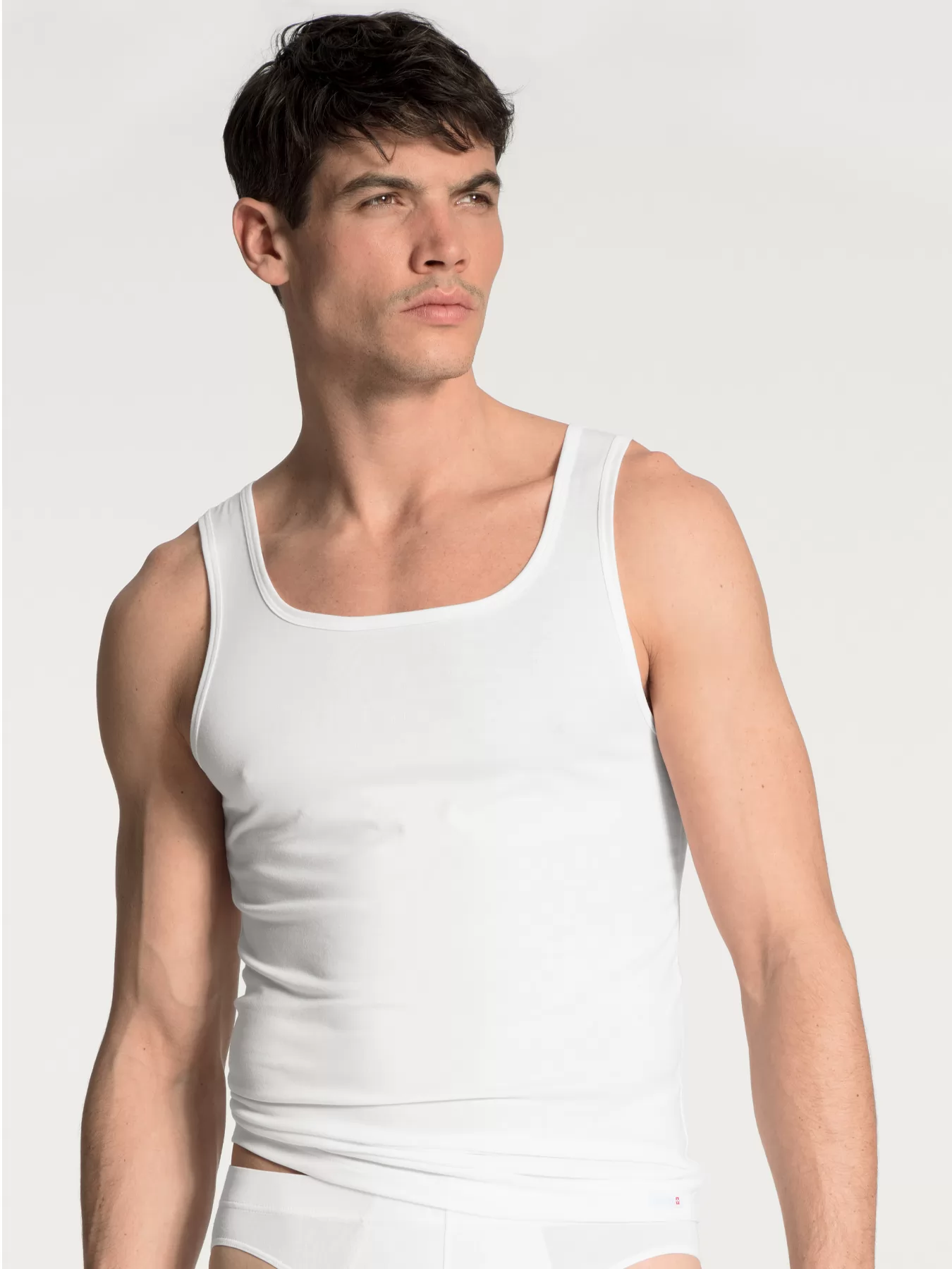 Biały Koszulka męska Calida Evolution 12660 - zdjęcie 1