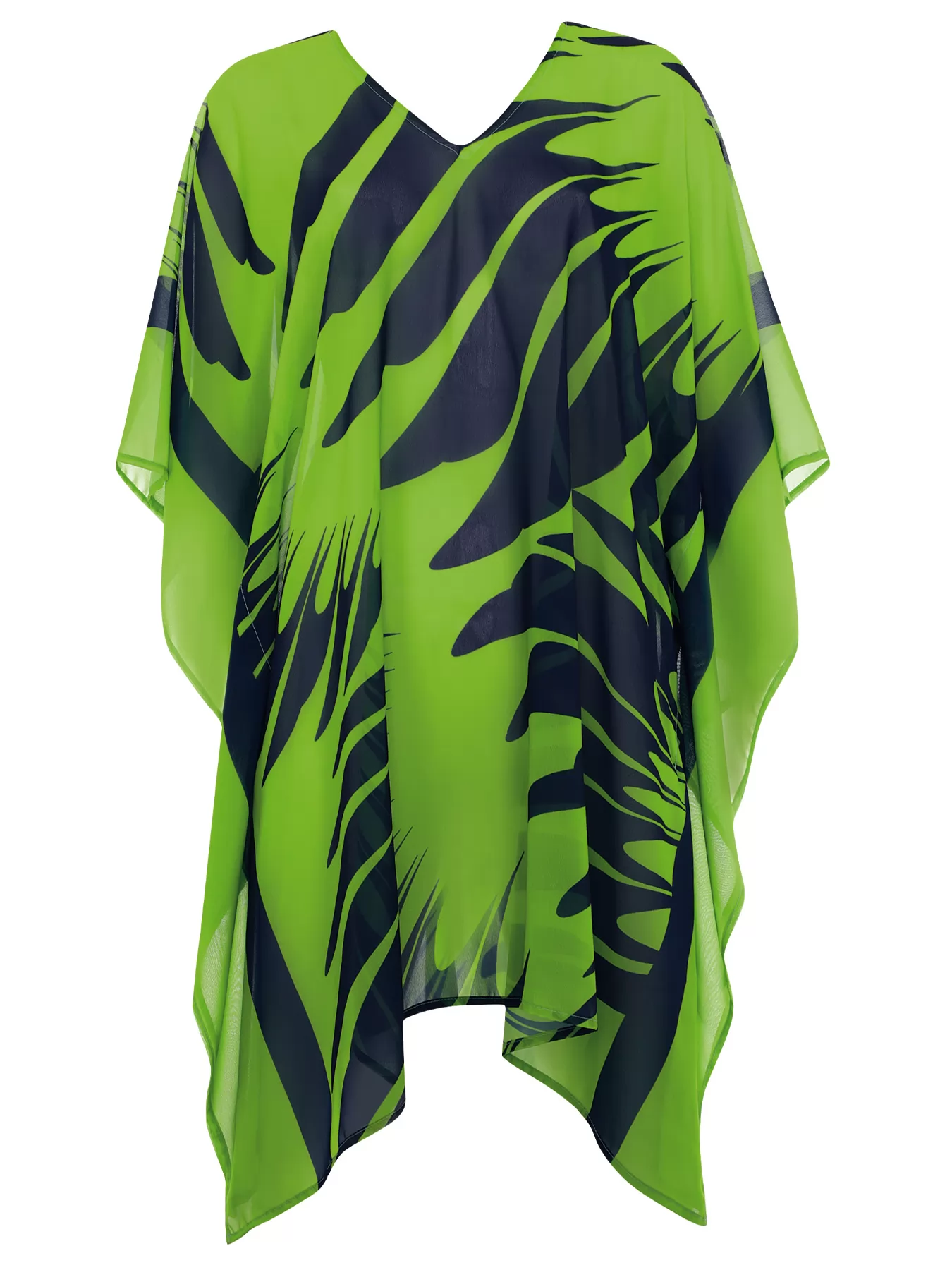 Granatowy, zielony Tunika plażowa Sunflair 73804 - zdjęcie 5