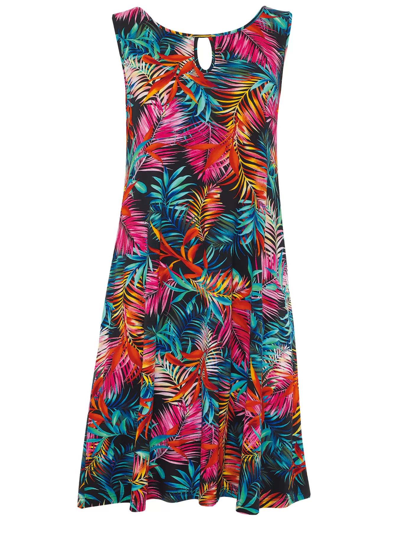 Niebieski, różowy, wielobarwny Sukienka plażowa Sunflair 73329 - zdjęcie 1