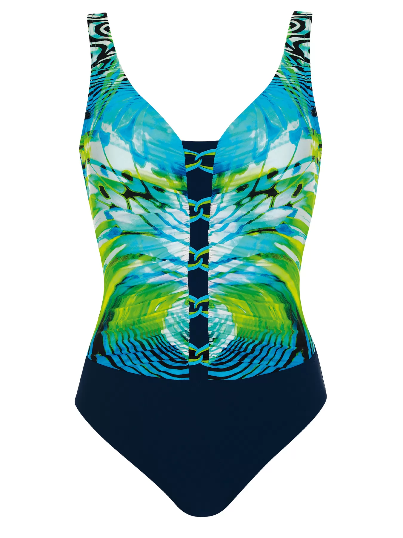 Granatowy, niebieski, zielony Kostium kąpielowy Sunflair Beautyform 72057 - zdjęcie 4