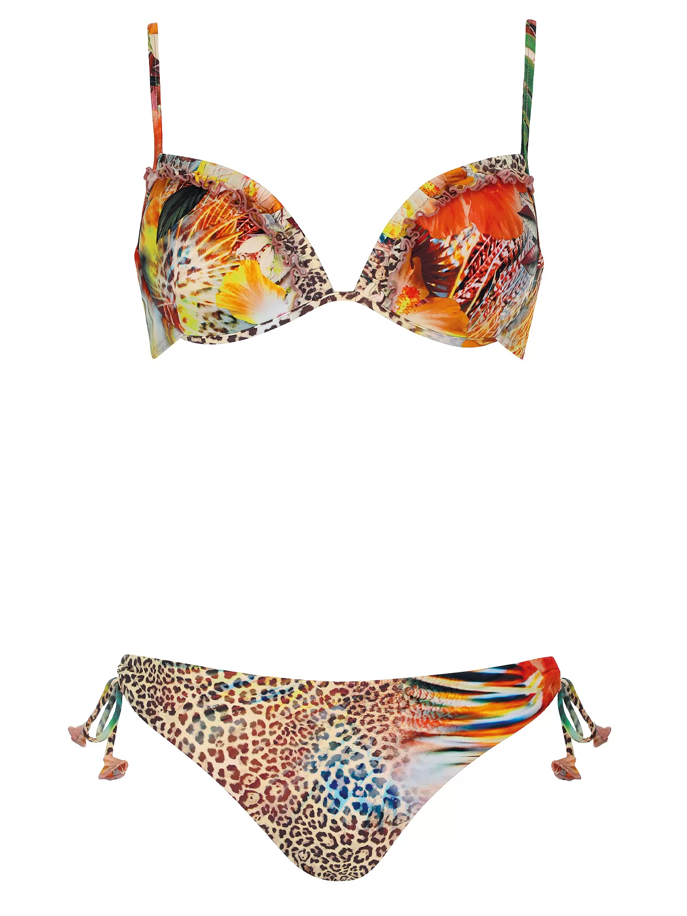 Brązowy, pomarańczowy, wielobarwny Kostium kąpielowy Sunflair 71036 - zdjęcie 1