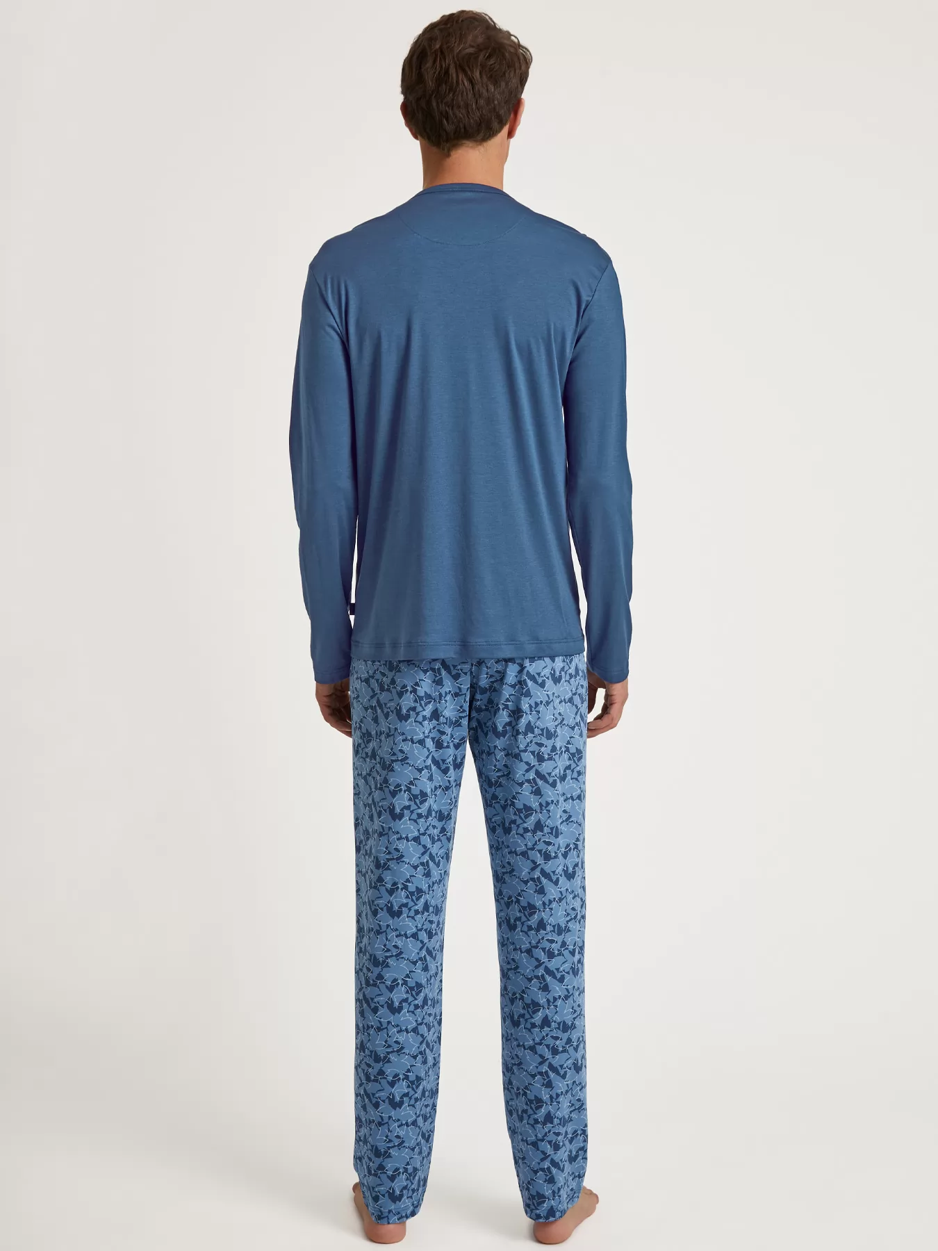 Granatowy, niebieski Piżama męska Calida Relax Superlight 41688 - zdjęcie 2