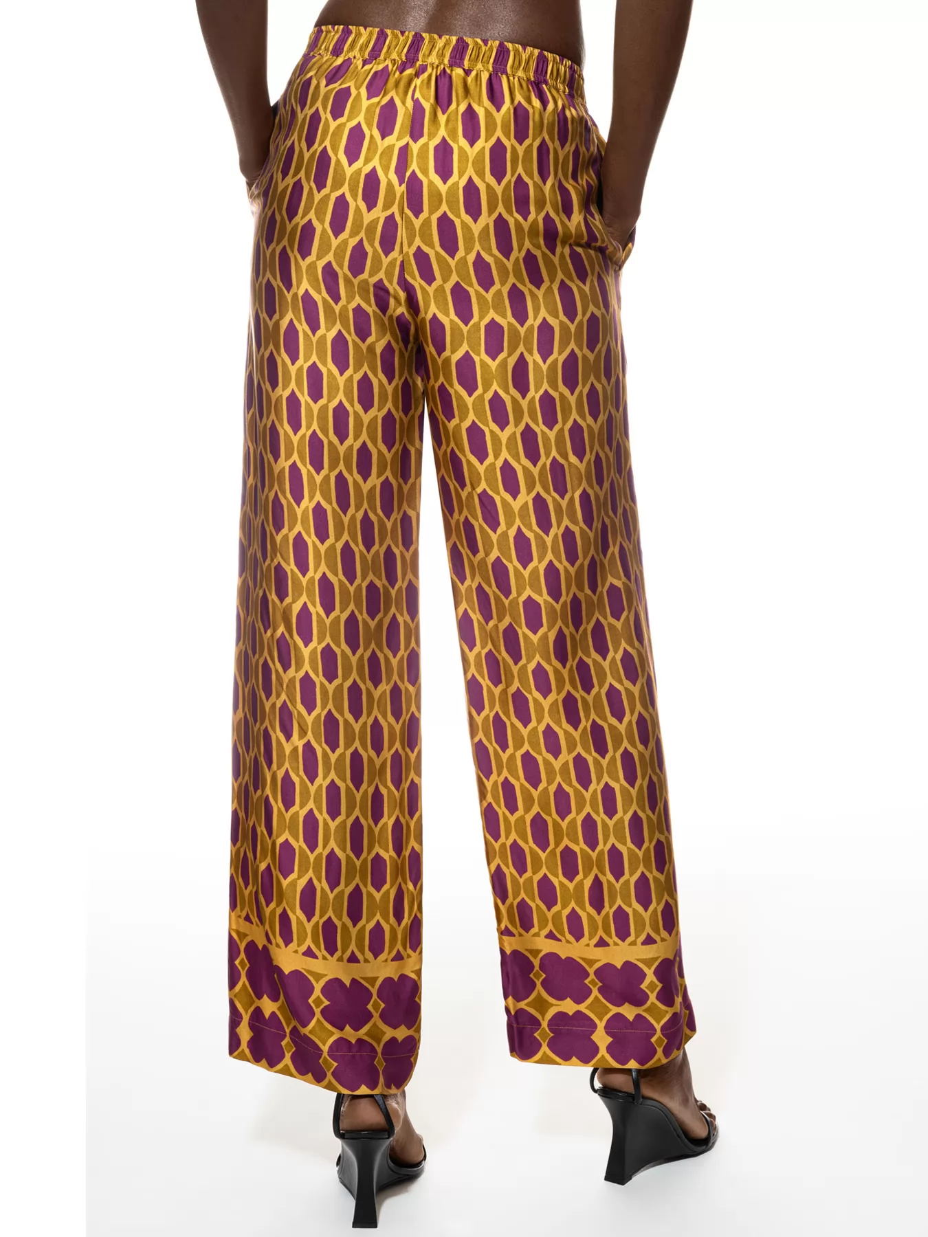 Fioletowy, złoty Spodnie damskie mey Oriental Flow 1220024 - zdjęcie 2