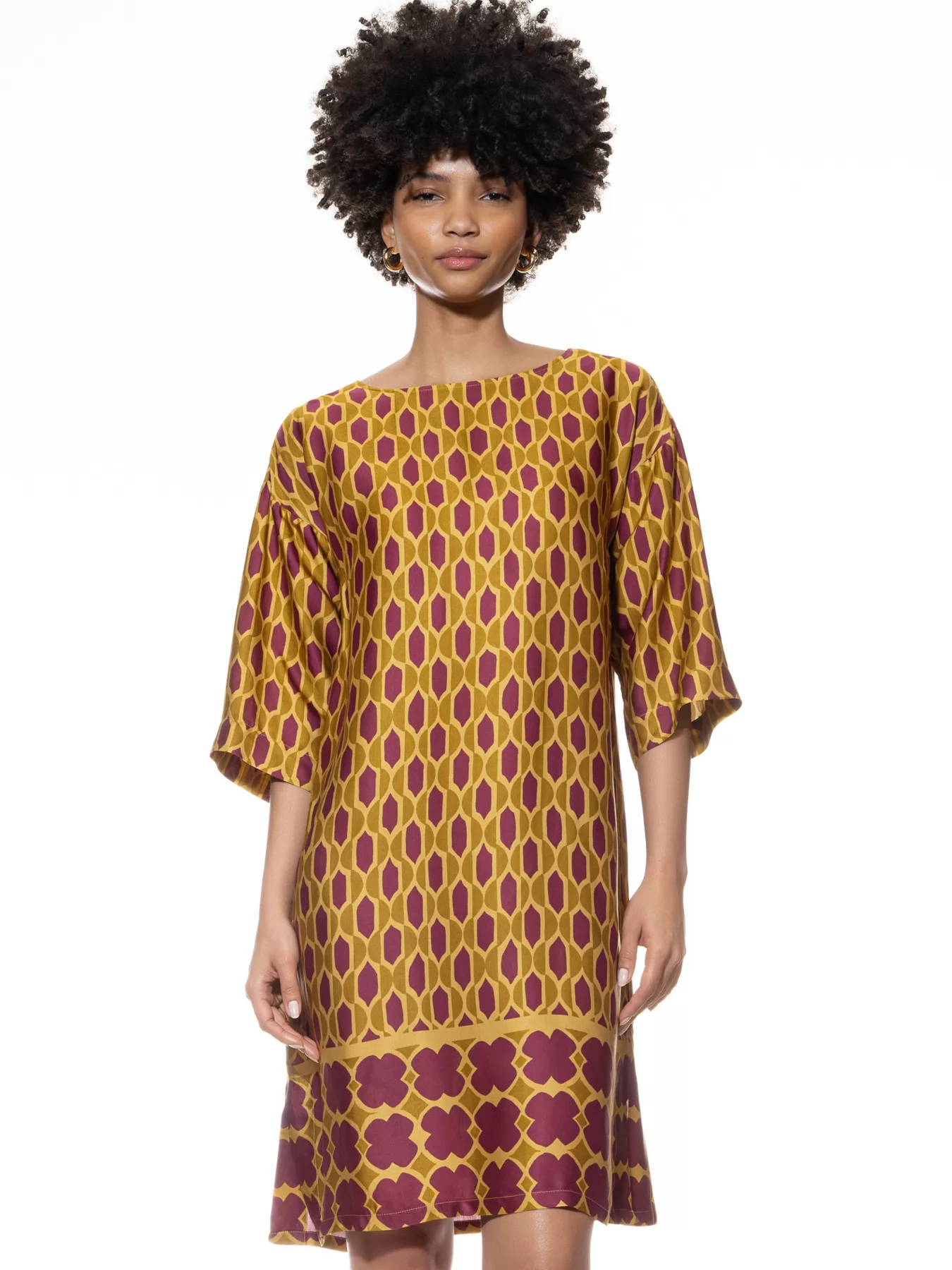 Fioletowy, złoty Koszula nocna mey Oriental Flow 1230028 - zdjęcie 1