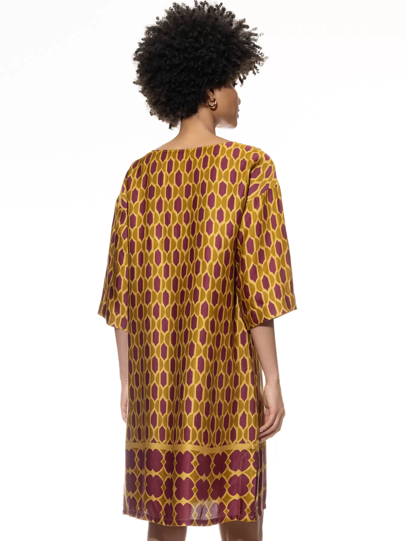 Fioletowy, złoty Koszula nocna mey Oriental Flow 1230028 - zdjęcie 2