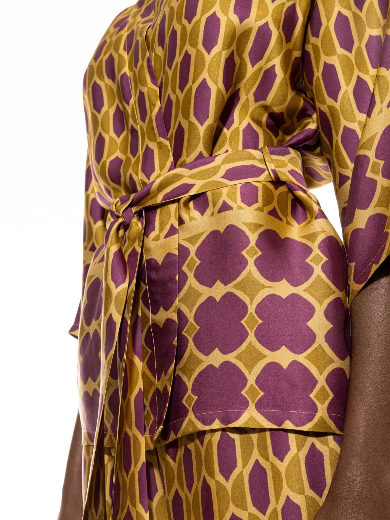 Fioletowy, złoty Kimono damskie mey Oriental Flow 1210020 - zdjęcie 4