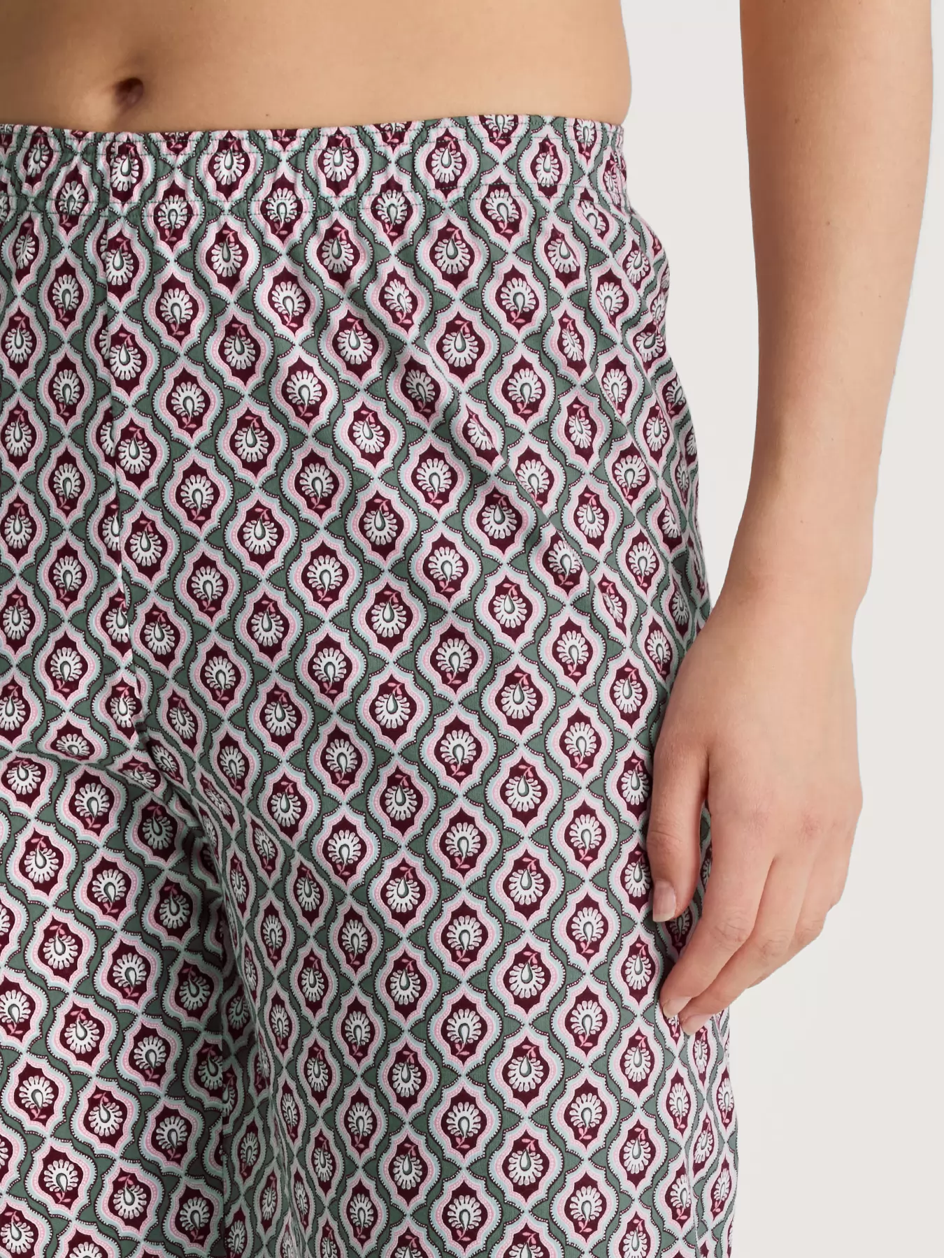 Wielobarwny, zielony Spodnie damskie Calida Favourites Ground 28128 - zdjęcie 3