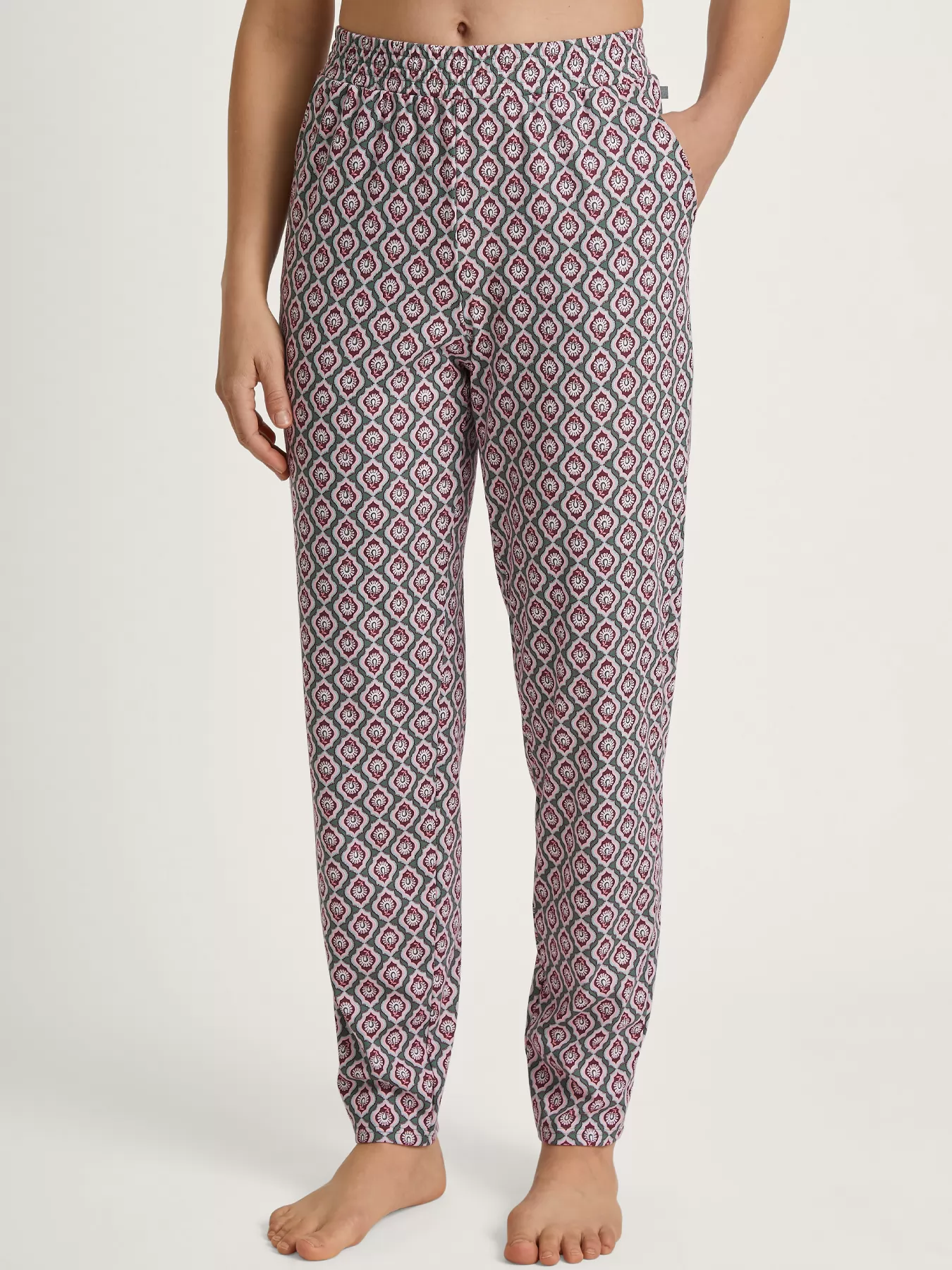 Wielobarwny, zielony Spodnie damskie Calida Favourites Ground 29055 - zdjęcie 1