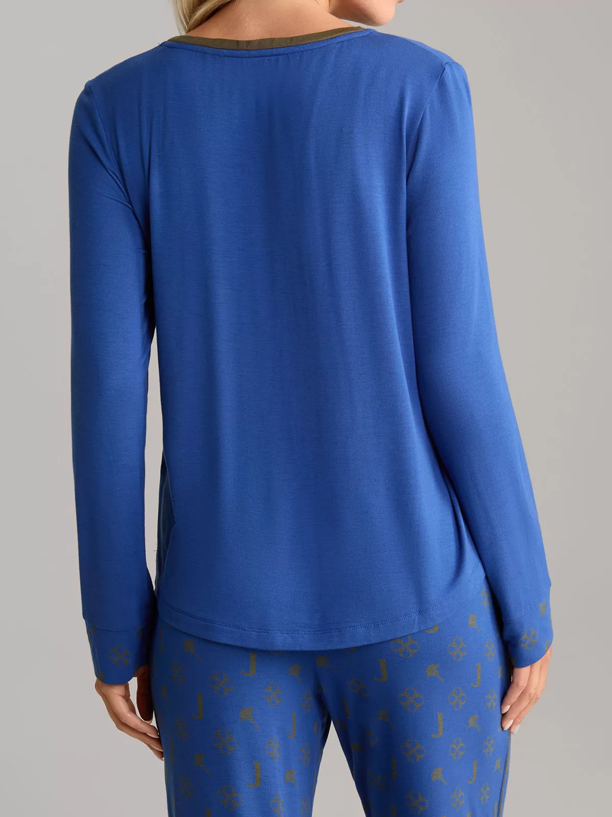 Granatowy, niebieski Koszulka damska JOOP! 642187 - zdjęcie 2