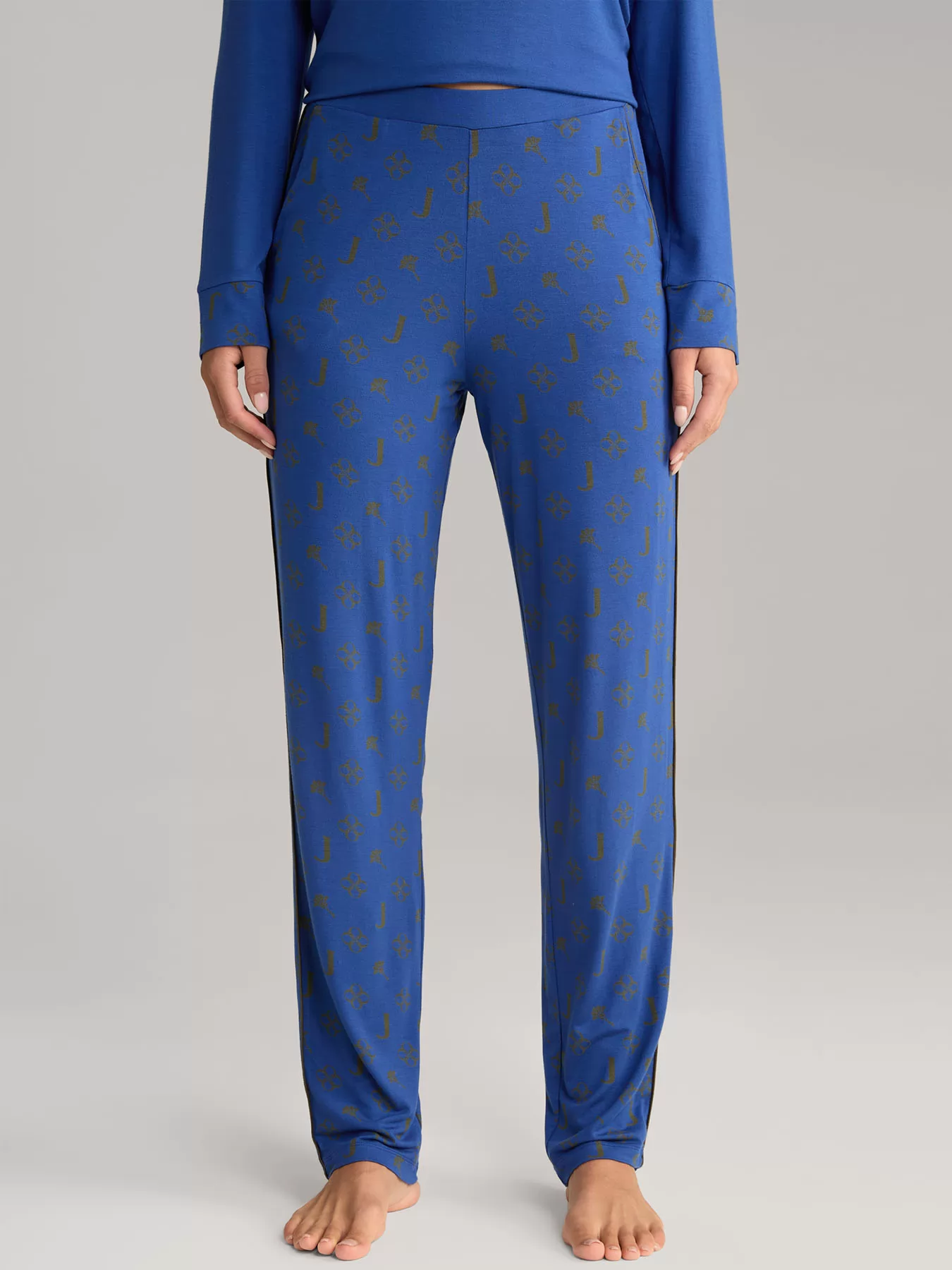 Granatowy, niebieski Spodnie damskie JOOP! 644167 - zdjęcie 1