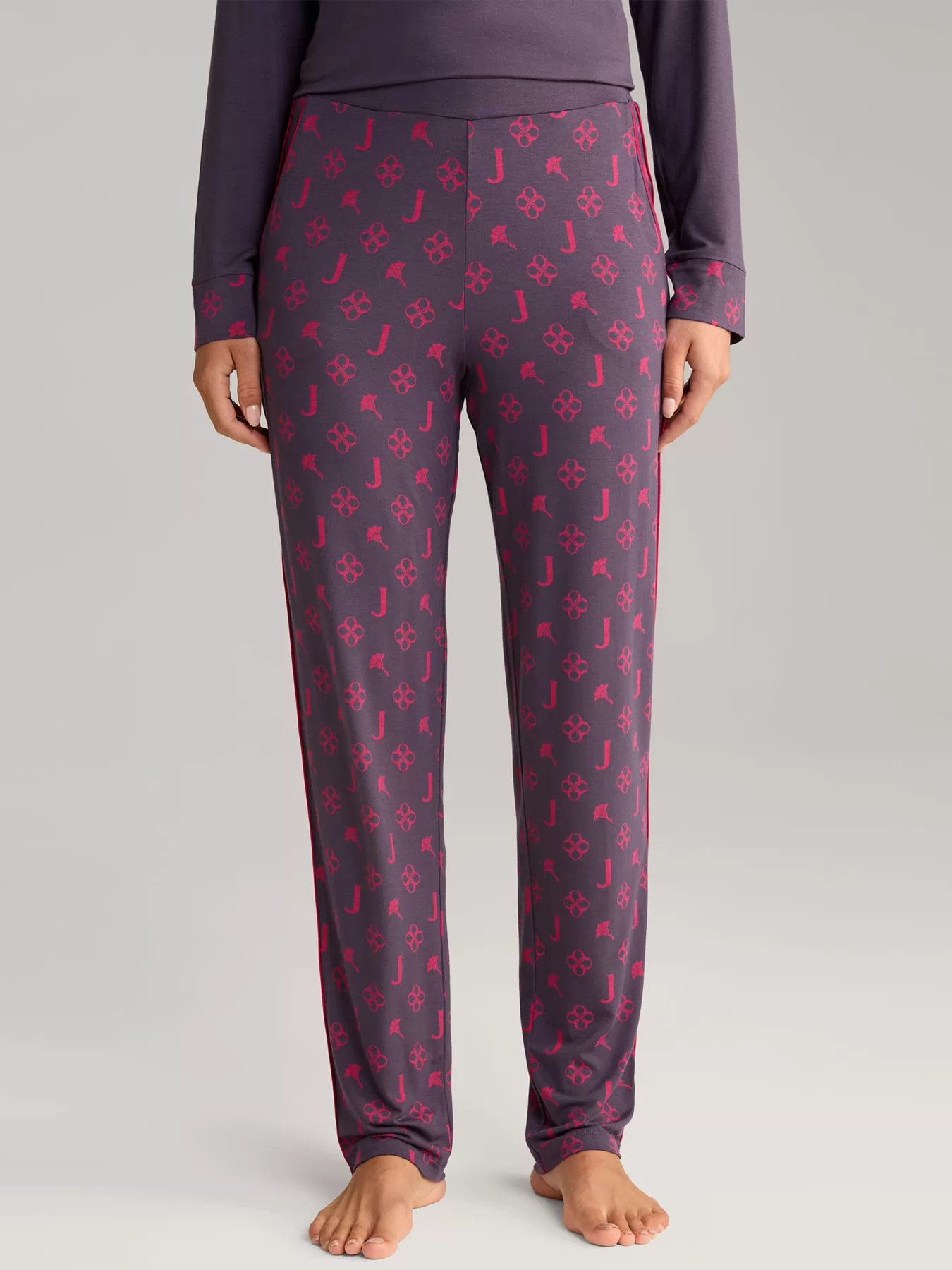 Fioletowy Spodnie damskie JOOP! 644167 - zdjęcie 1