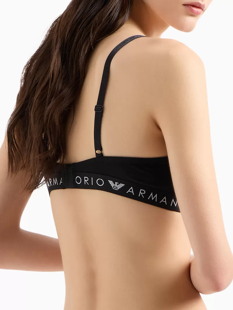 Czarny Biustonosz Emporio Armani 1648834F227 - zdjęcie 2