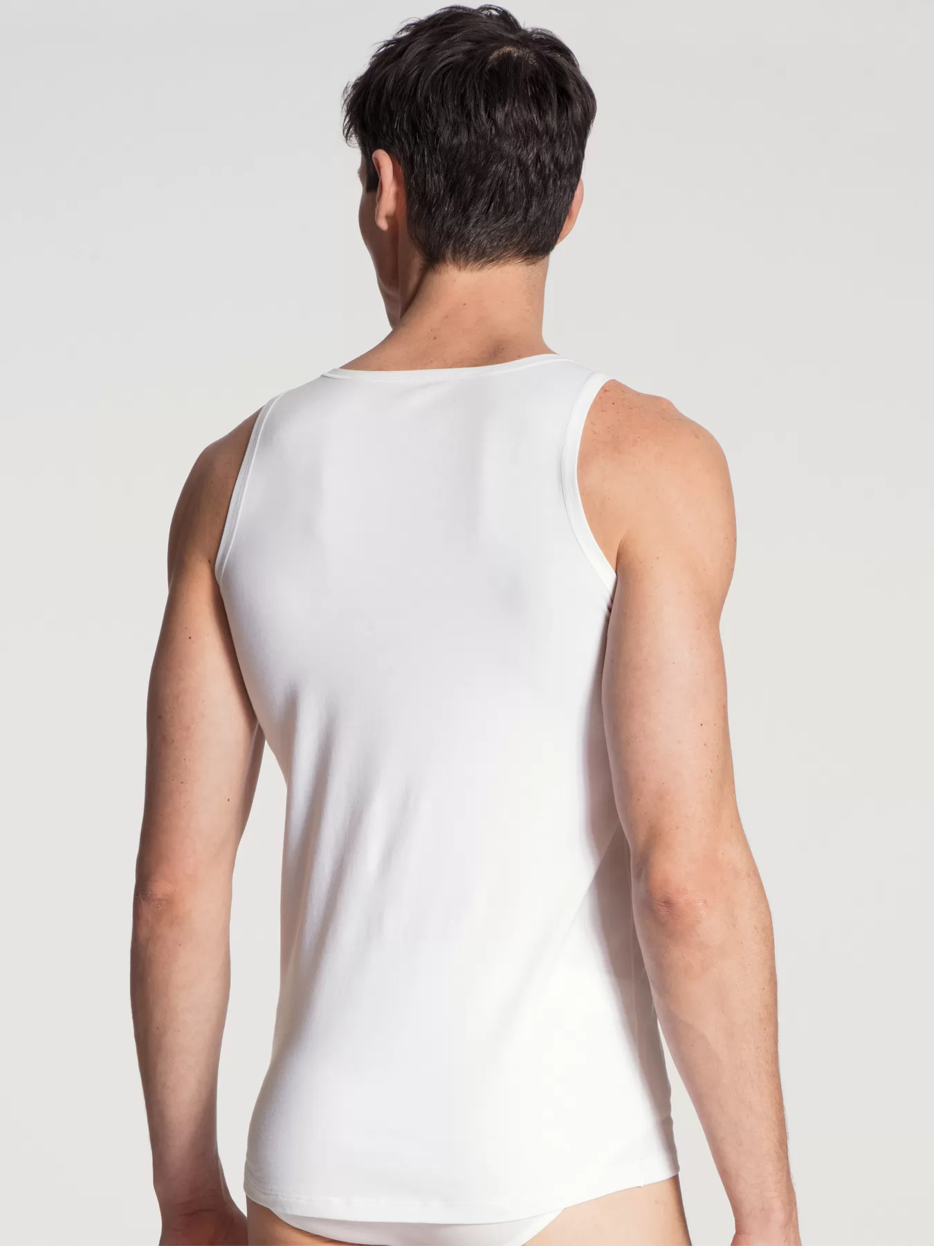 Biały Koszulka męska Calida Cotton Code 12090 - zdjęcie 2