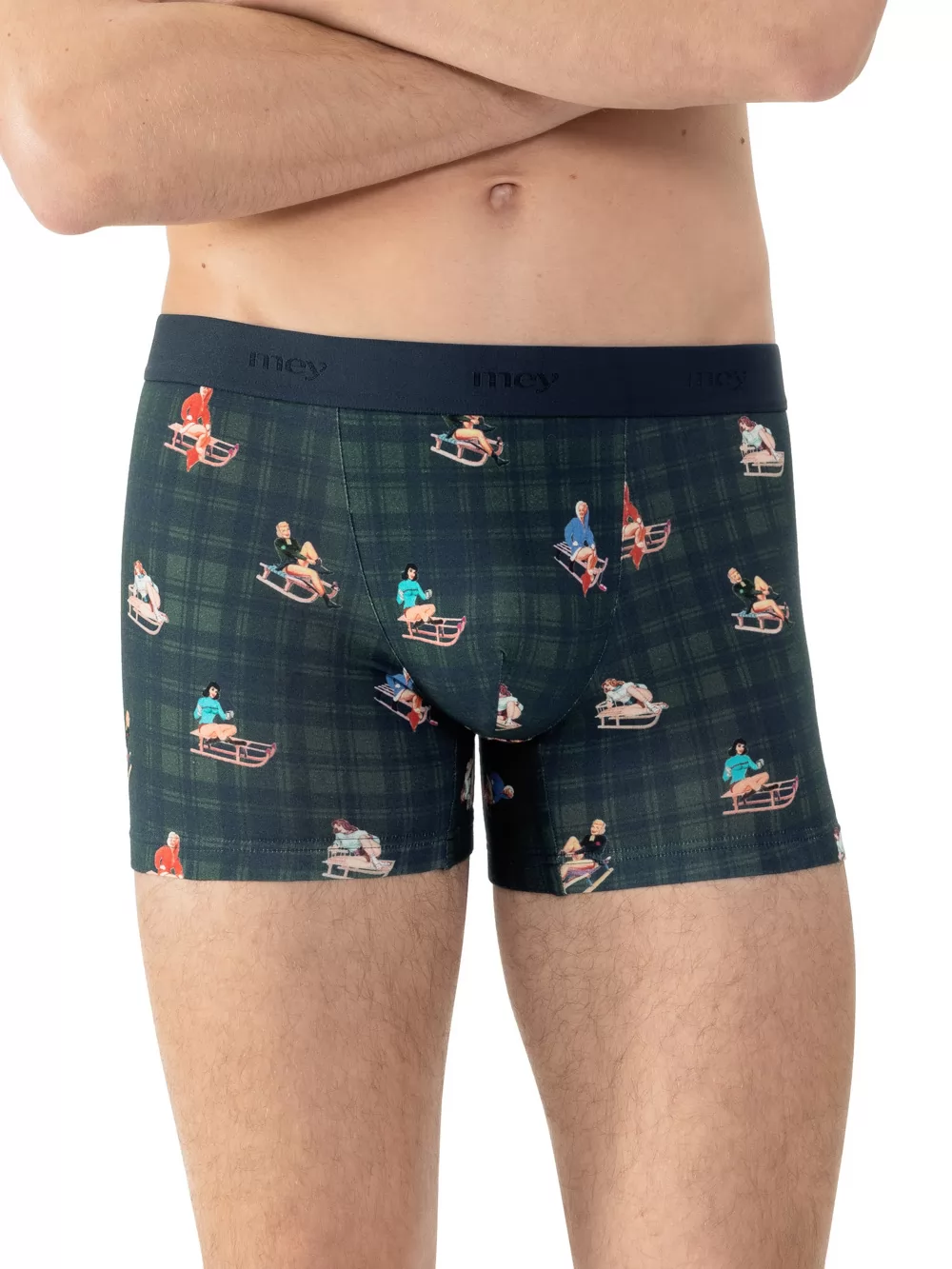 Granatowy, wielobarwny, zielony Bokserki męskie mey Sledge Ride 2120042 - zdjęcie 1