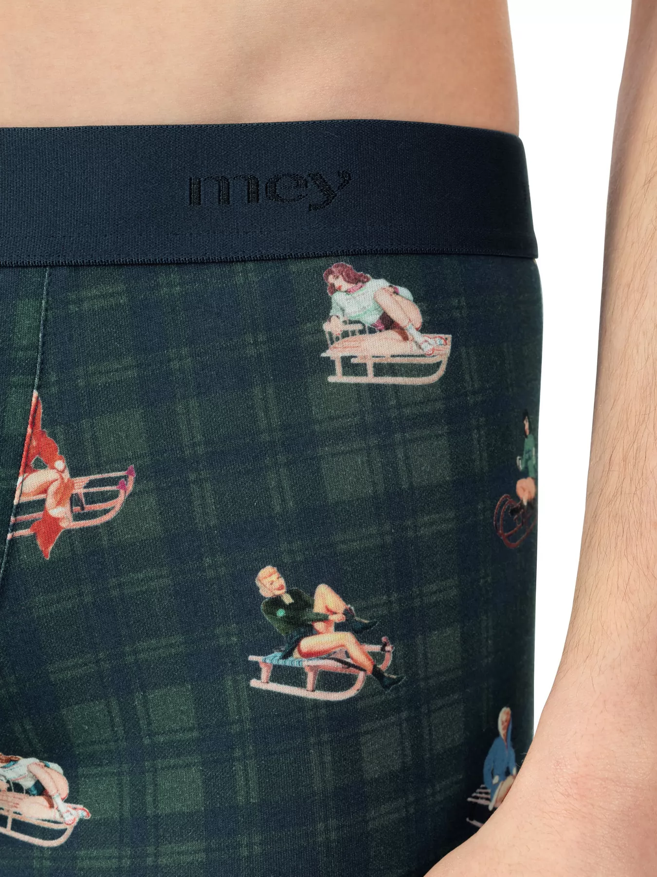 Granatowy, wielobarwny, zielony Bokserki męskie mey Sledge Ride 2120042 - zdjęcie 3