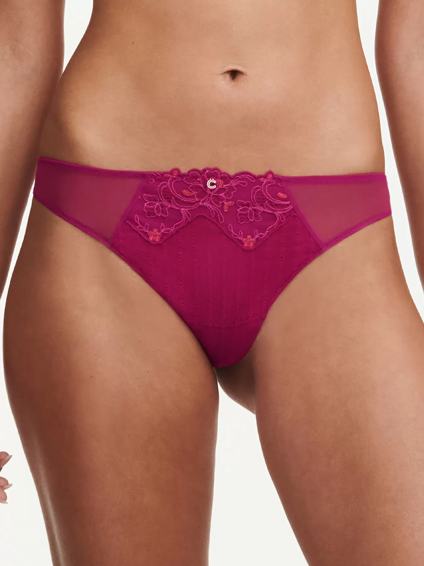 Fioletowy, różowy Figi tanga Chantelle Cabaret Sauvage C13YG0 - zdjęcie 1