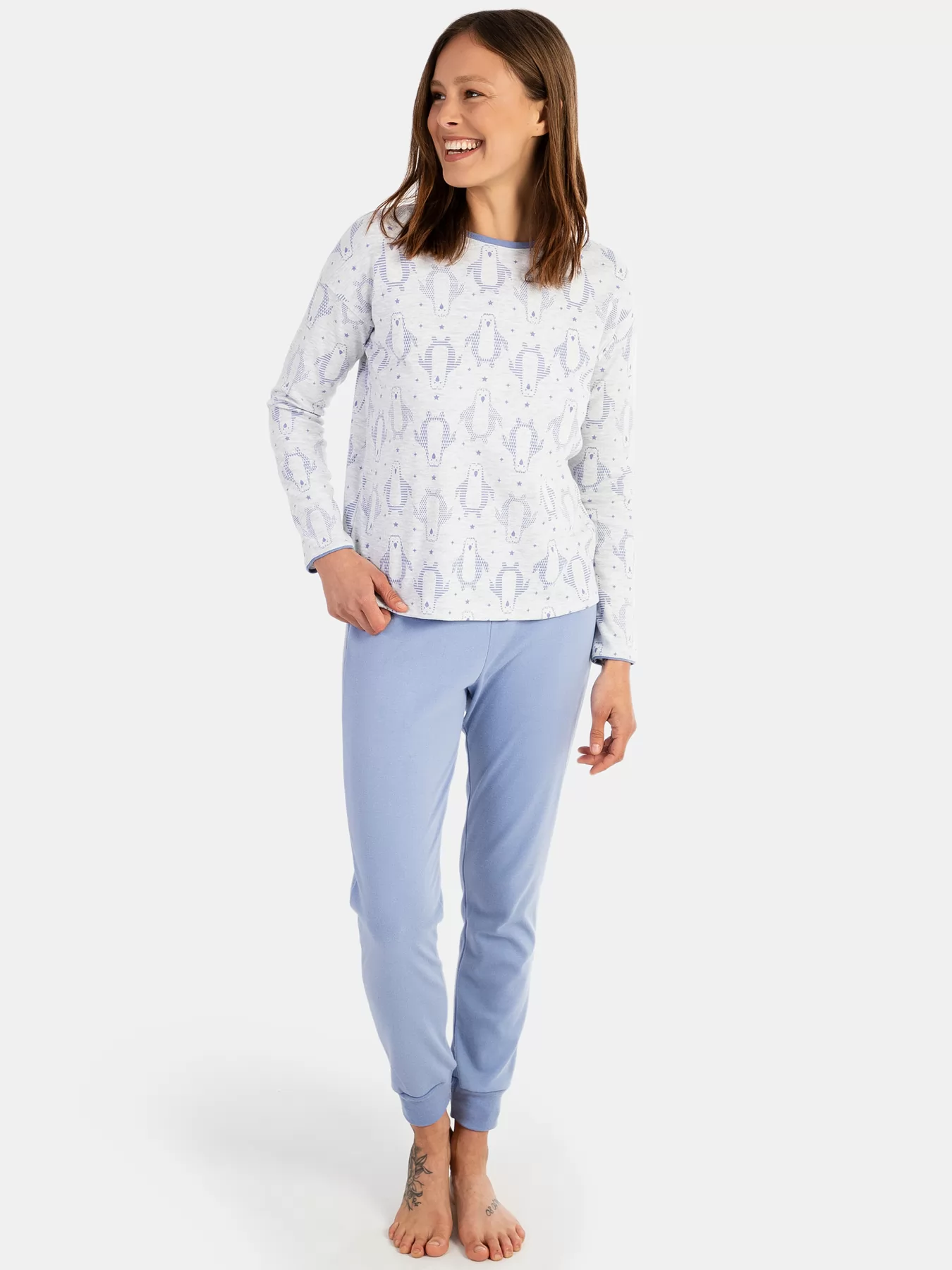 Niebieski Piżama damska Massana 741216 - zdjęcie 1