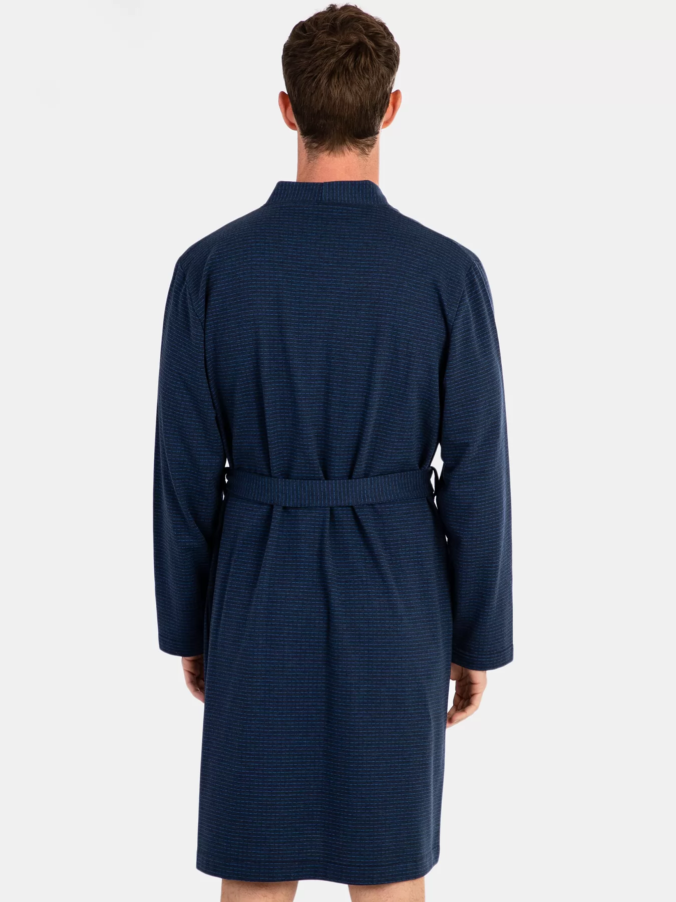 Granatowy, granatowy Szlafrok męski Massana 746336 - zdjęcie 2