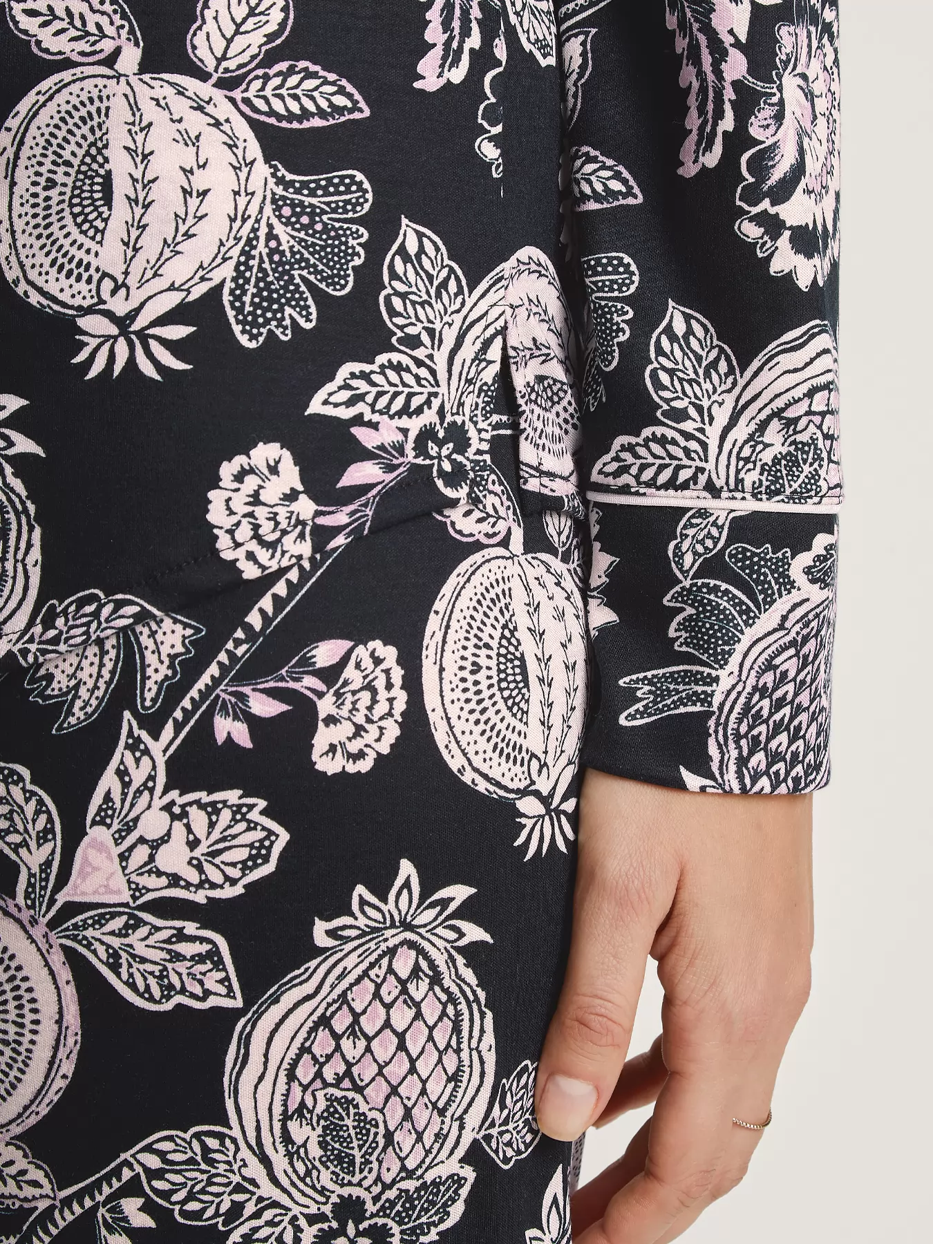 Czarny, różowy, wielobarwny Jedwabna piżama damska Calida Moonlight Dreams 42955 - zdjęcie 4