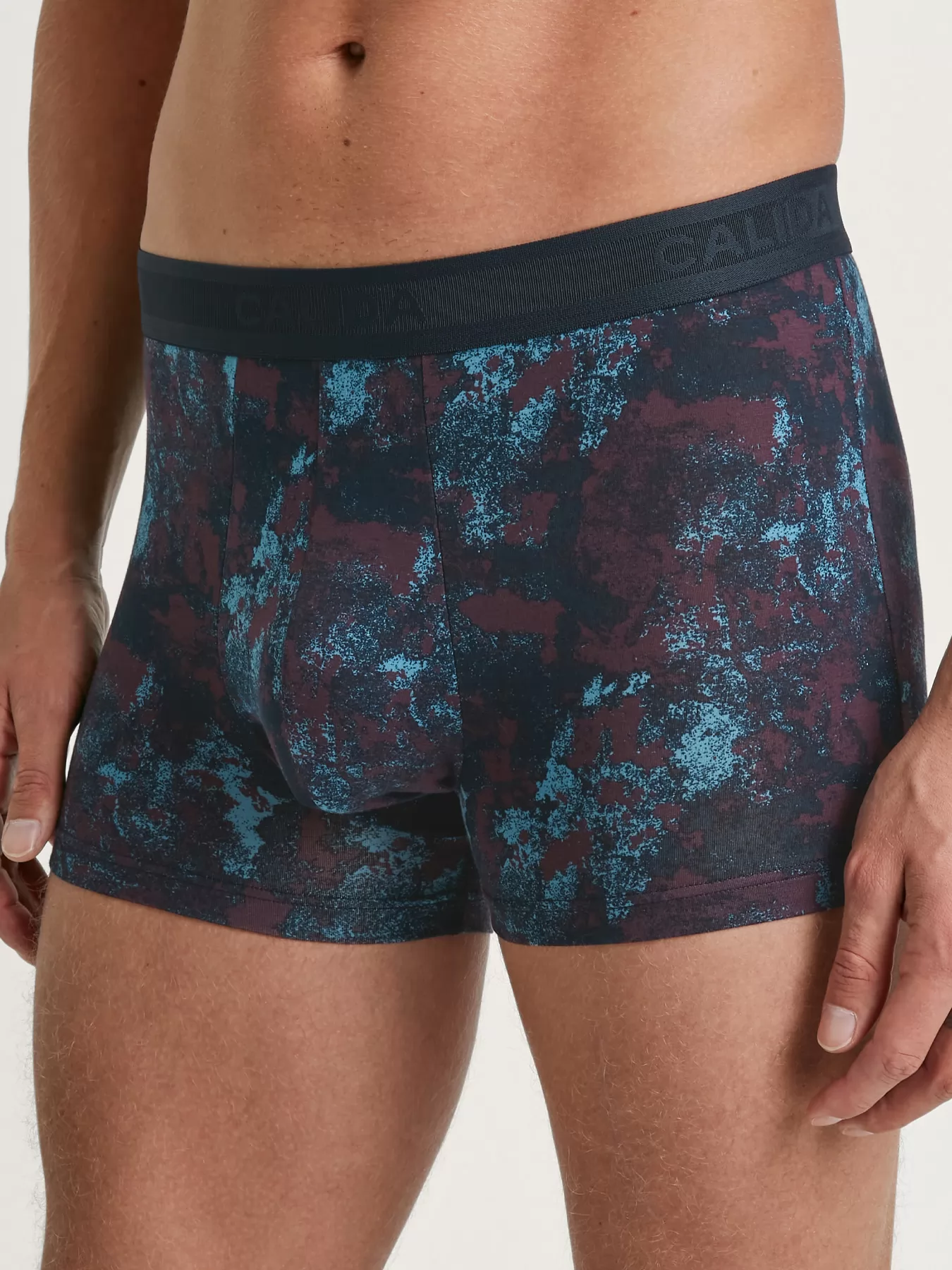Granatowy, niebieski, wielobarwny Bokserki męskie Calida Focus Trend 26072 - zdjęcie 1