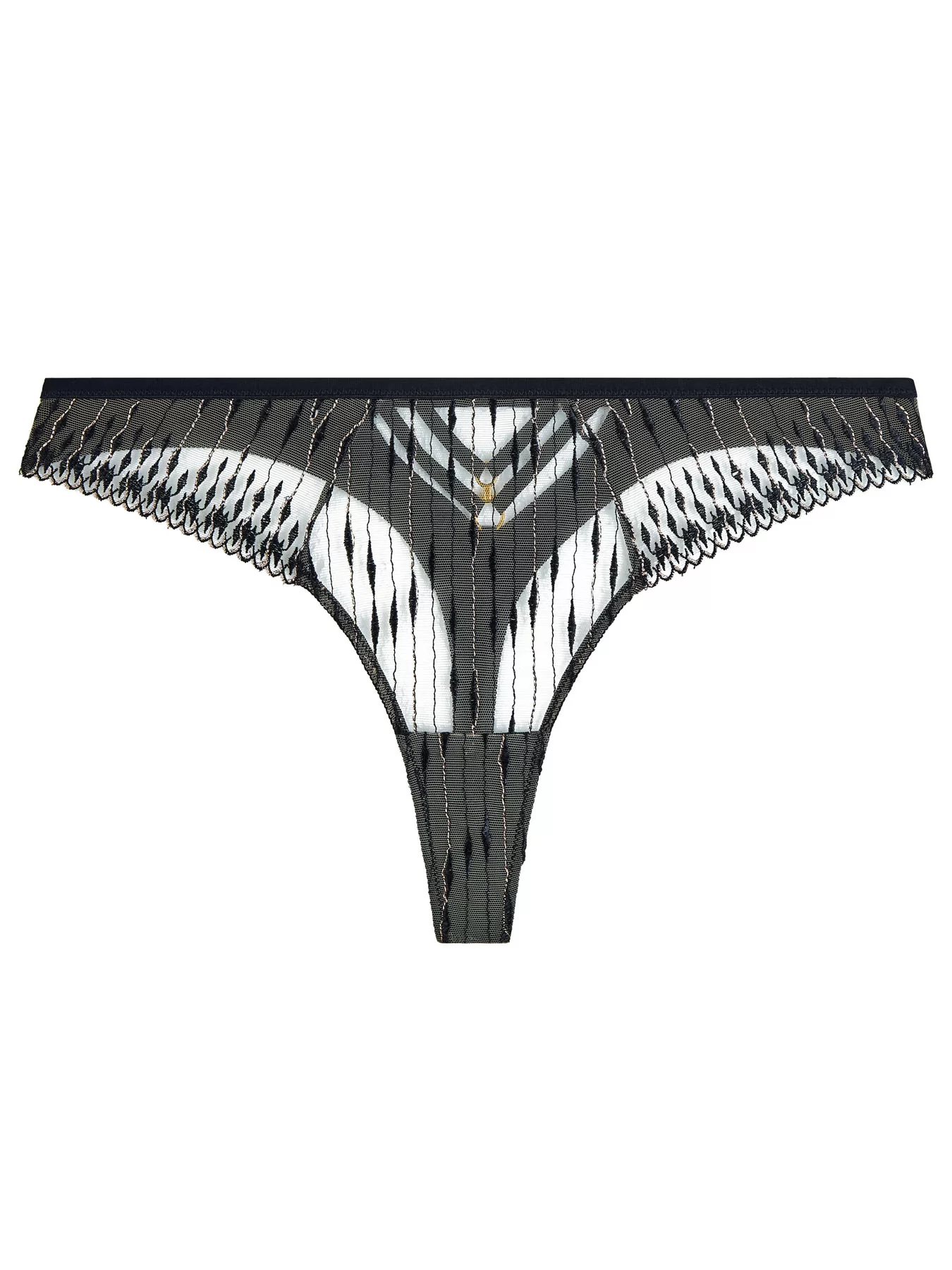 Czarny Figi tanga Aubade Voodoo Kiss 3D26 - zdjęcie 3