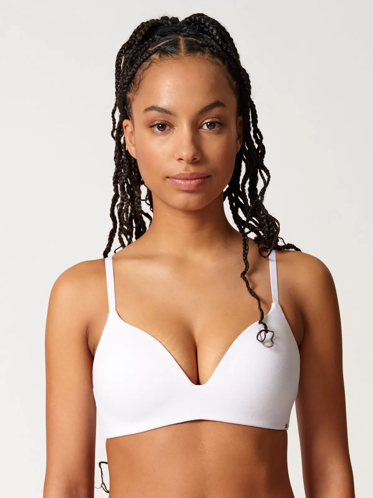 Biały Biustonosz usztywniany Skiny Classicotton 081992 - zdjęcie 1