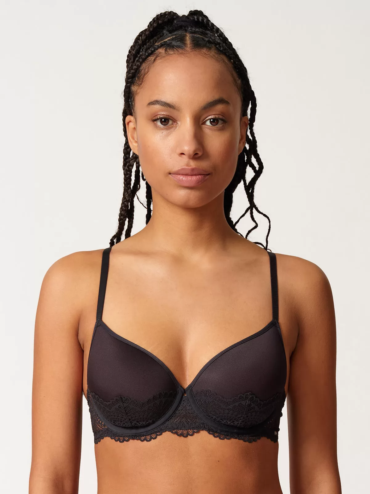 Czarny Biustonosz Spacer Skiny Micrornaments 082630 - zdjęcie 1