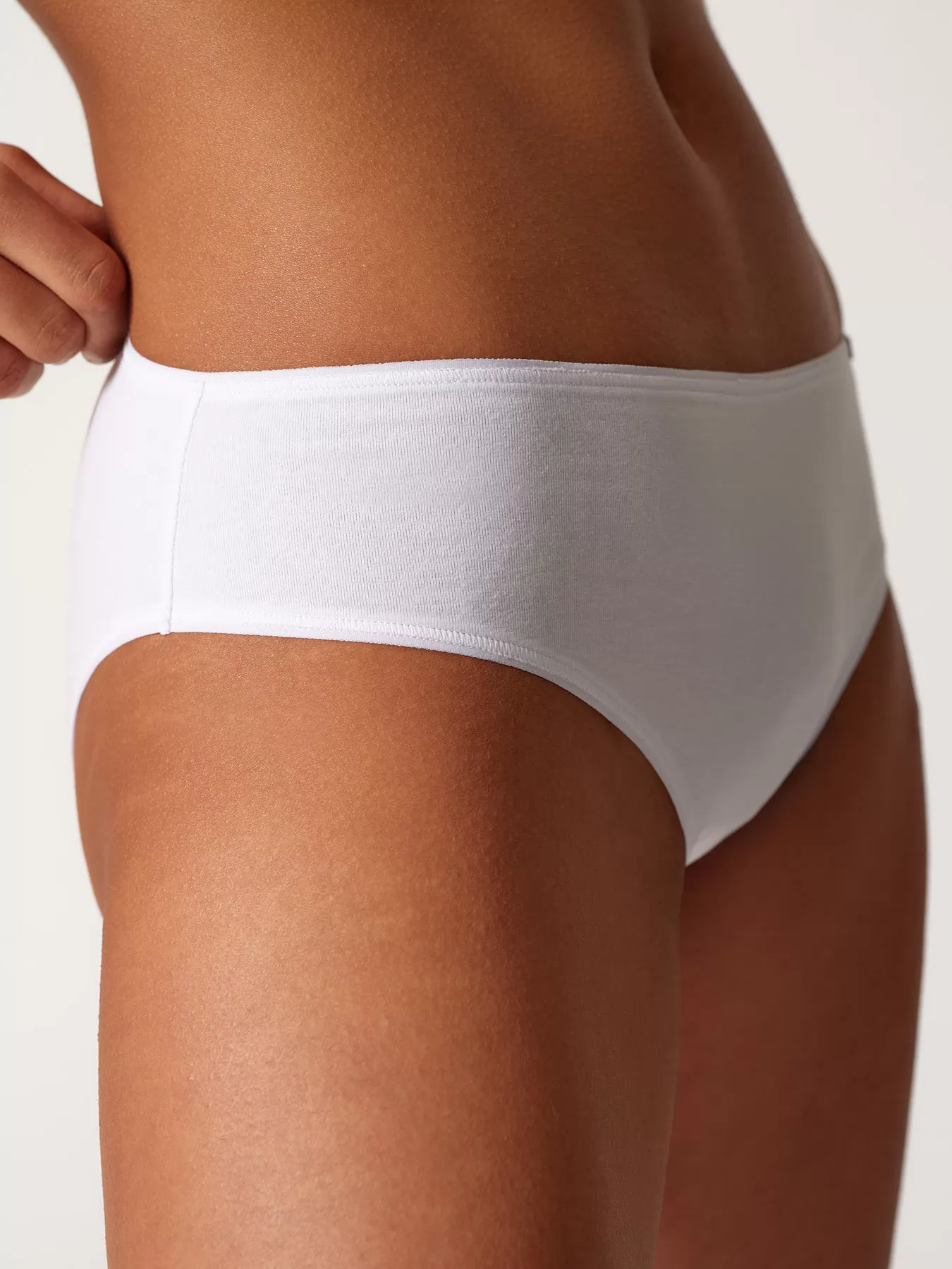 Biały Figi midi Skiny Every Day in Cotton 082638 - zdjęcie 3