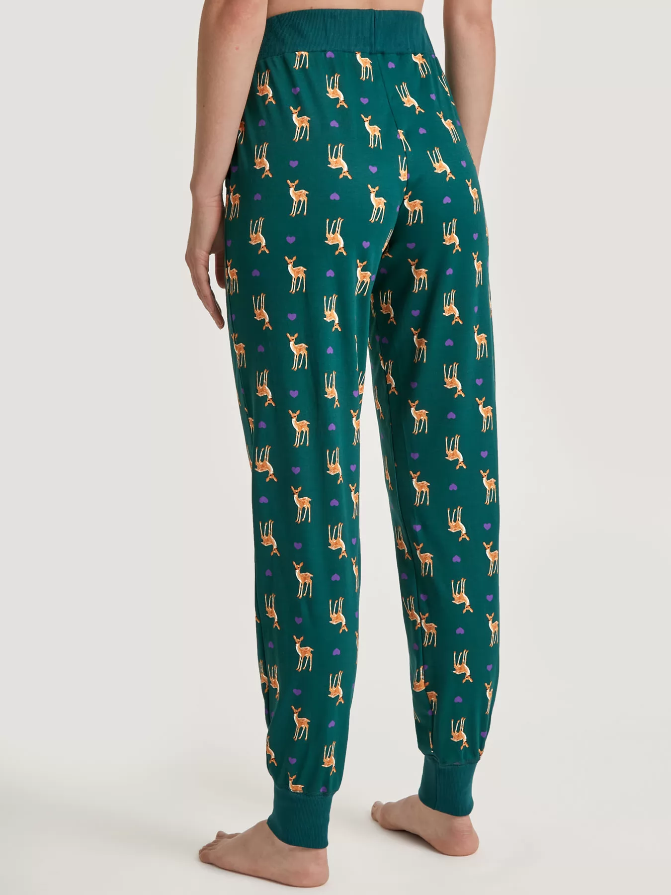 Zielony Spodnie damskie Calida Favourites Holidays 29557 - zdjęcie 2