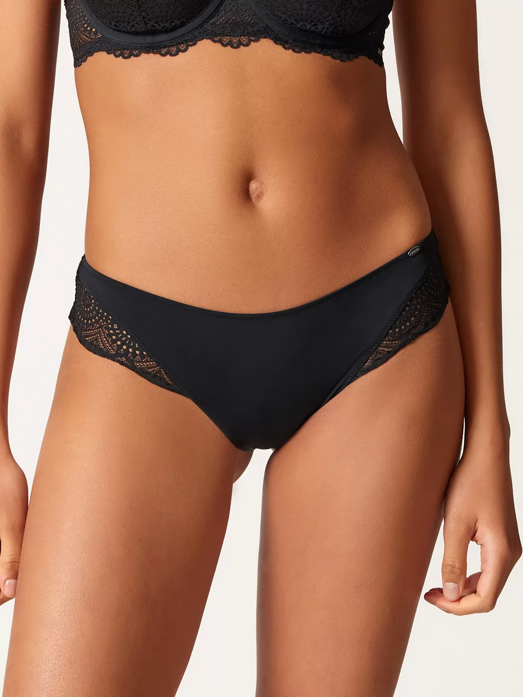 Czarny Figi Skiny Micrornaments 082632 - zdjęcie 1